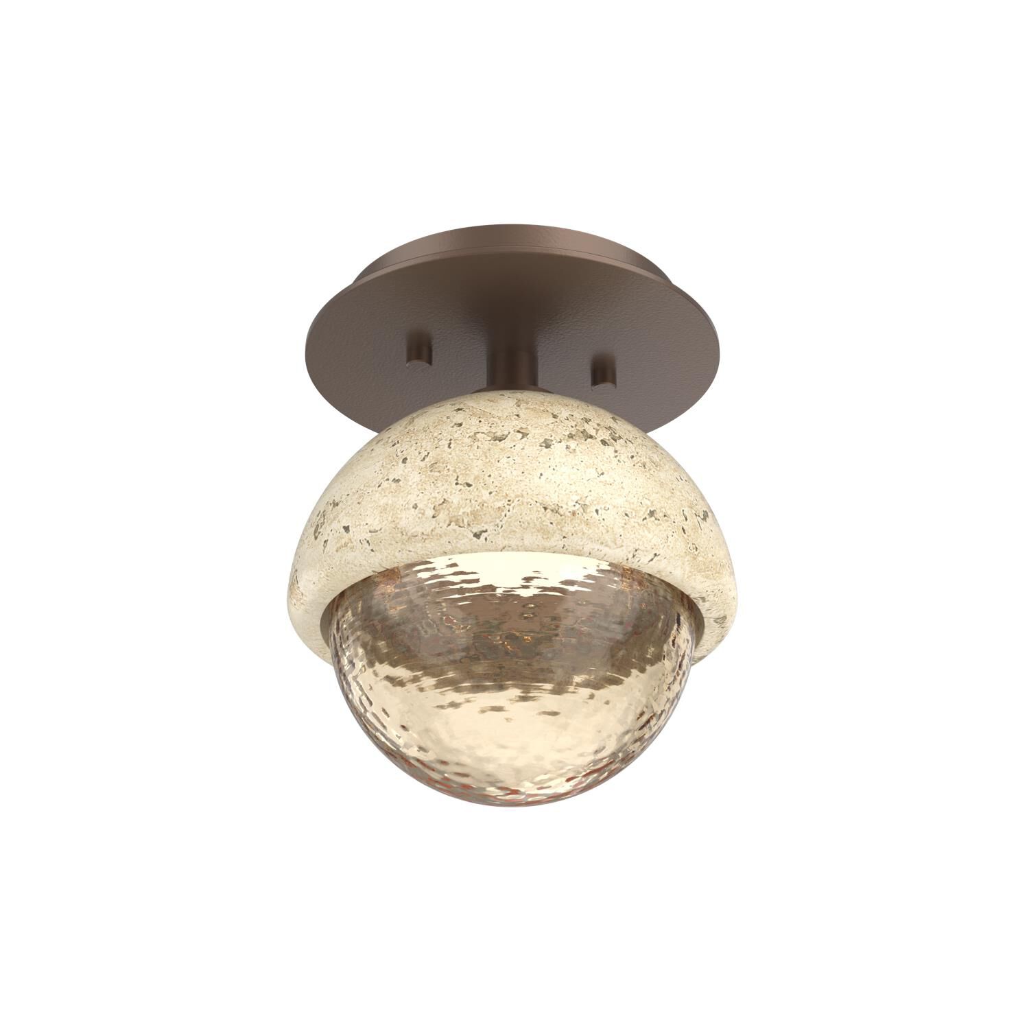 Levi Wilson Cabochon 6 Inch Flush Mount by Hammerton Studio