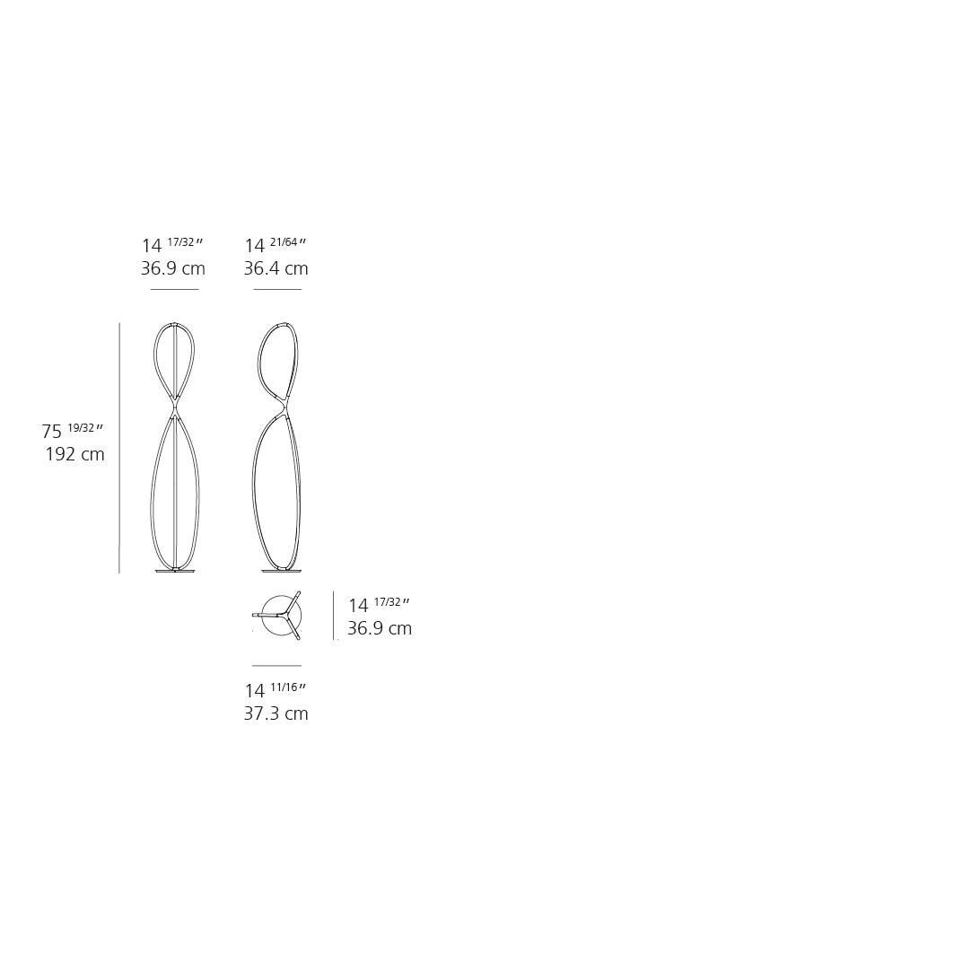 Ludovica and Roberto Palomba Arrival 75 Inch Floor Lamp by Artemide