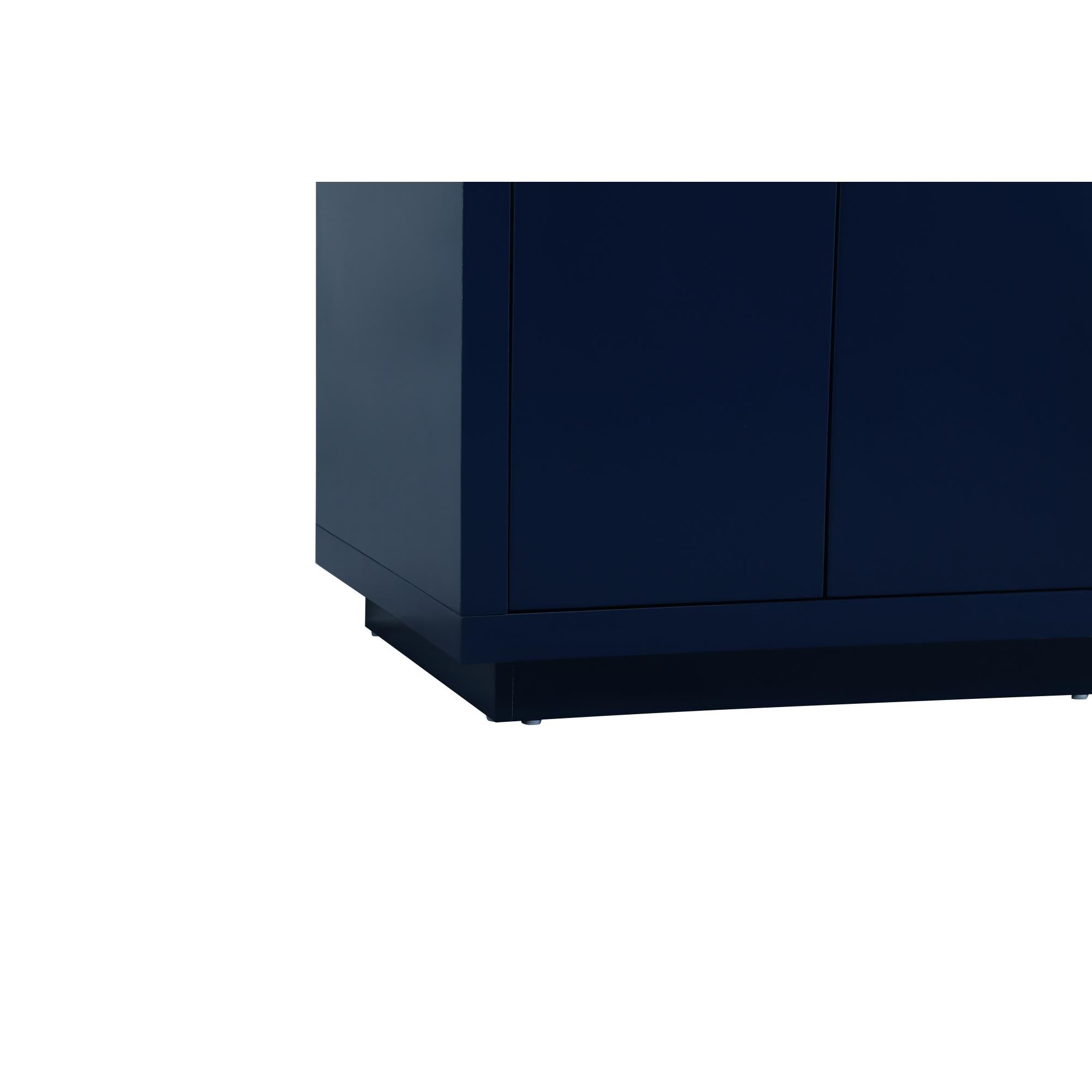 Shown in Blue finish