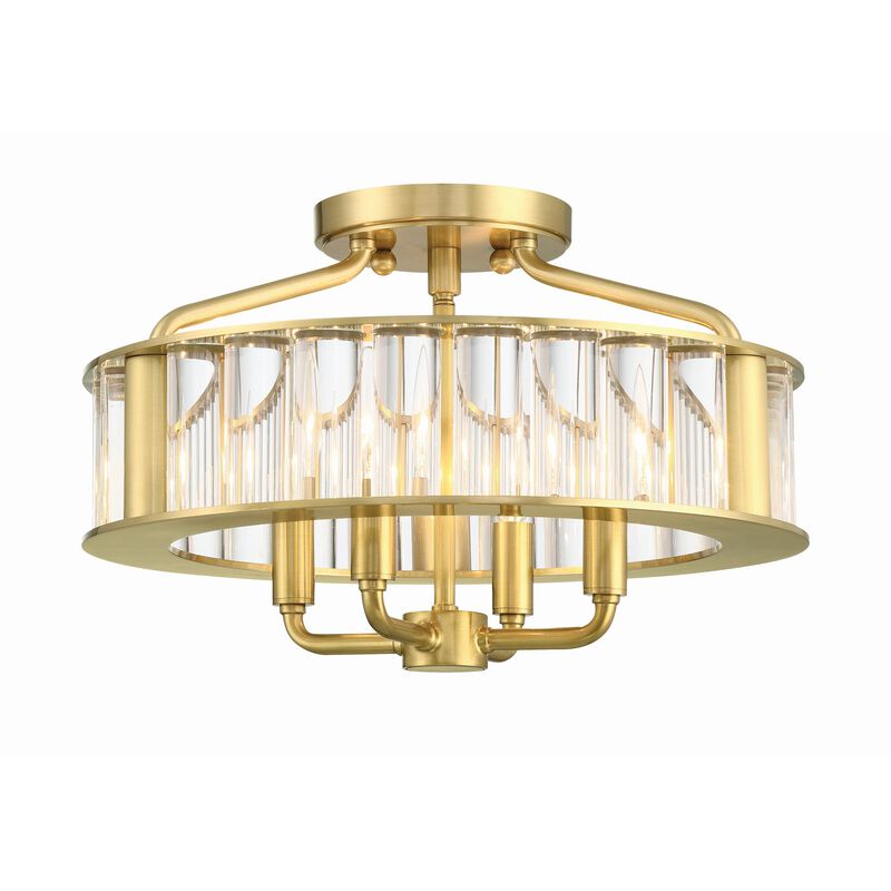 Farris 16 Inch 4 Light Flush Mount by Crystorama