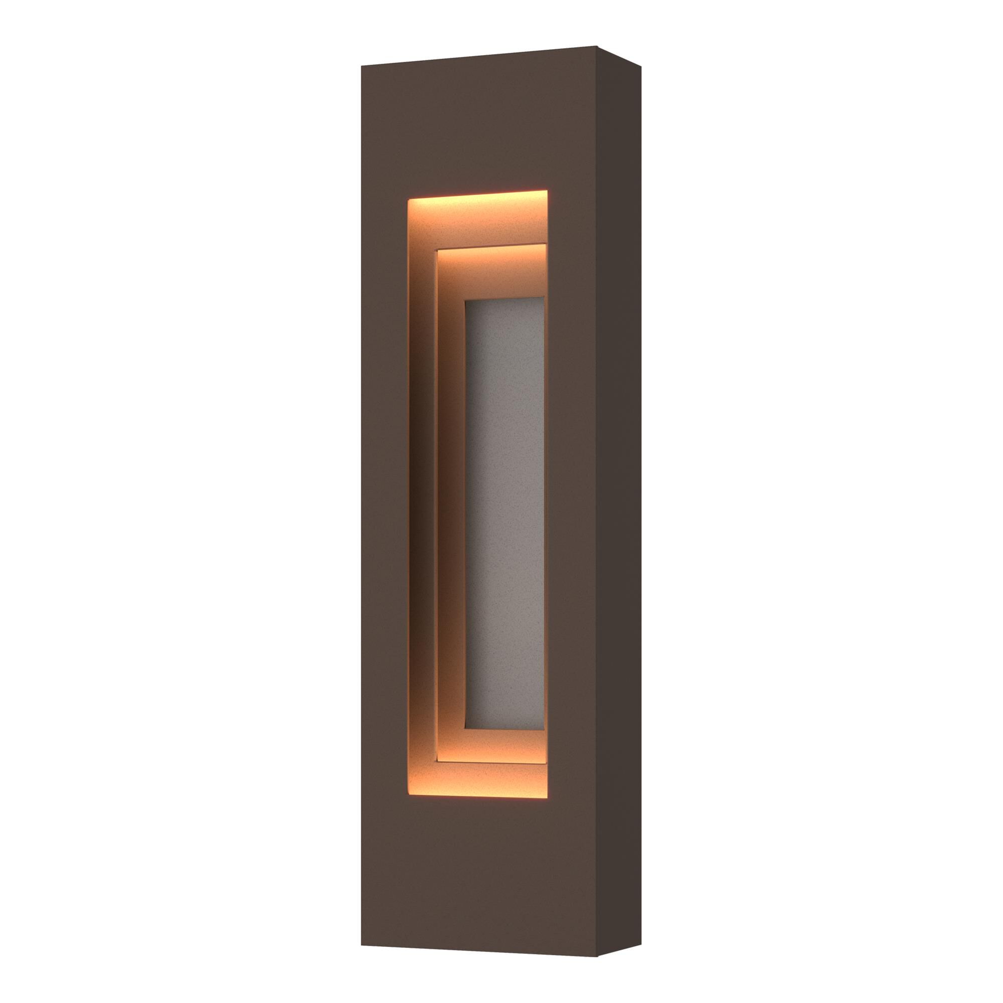 Shown in Coastal Bronze finish and Coastal Burnished Steel Aluminum shade