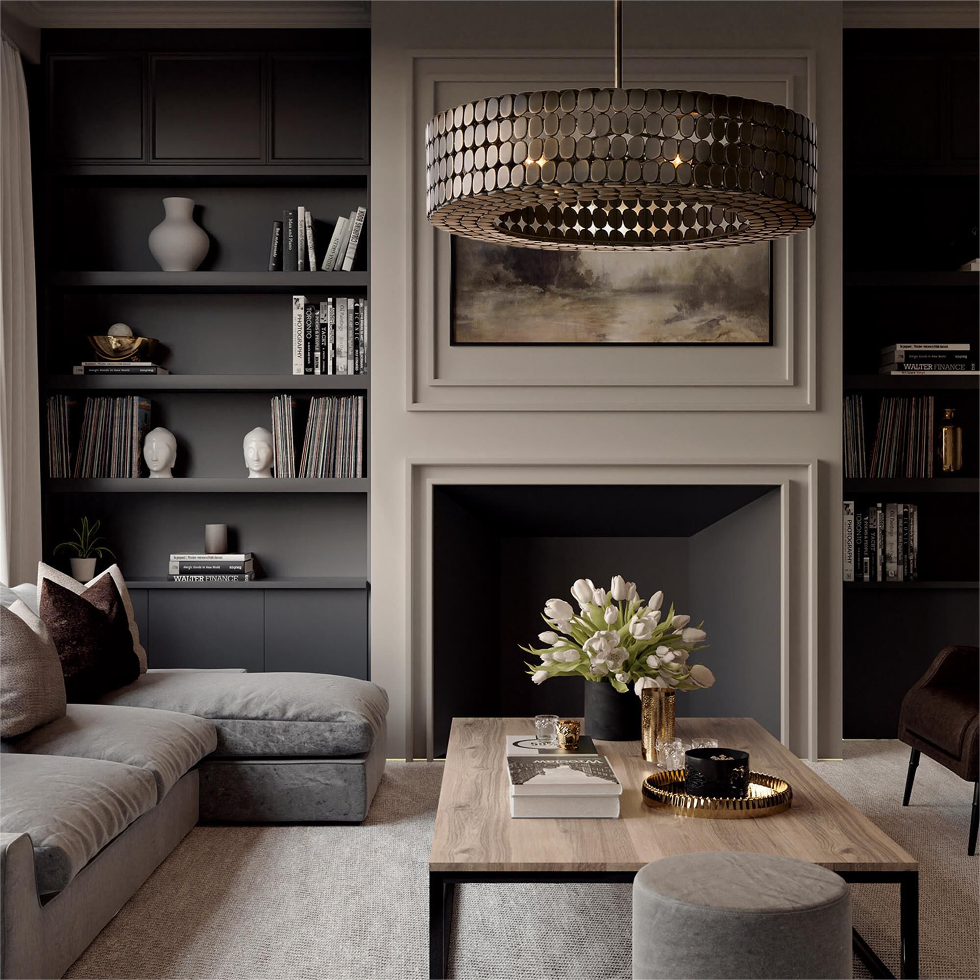 Shown in Dark Brass finish