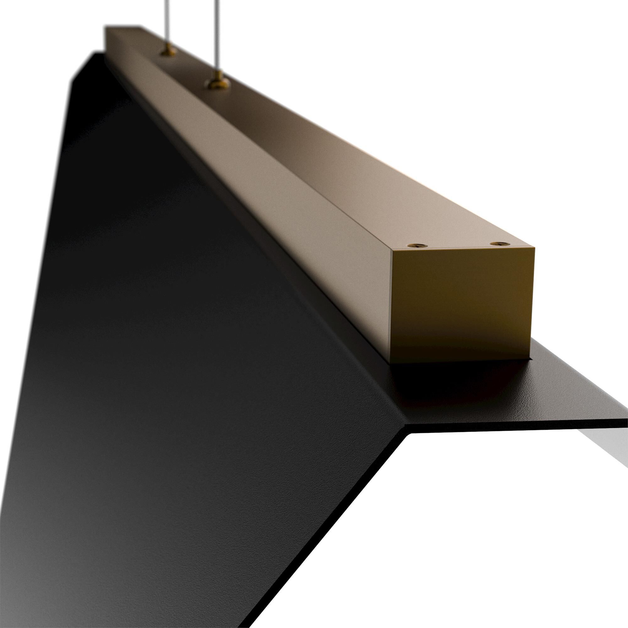 Shown in Black and Aged Brass finish