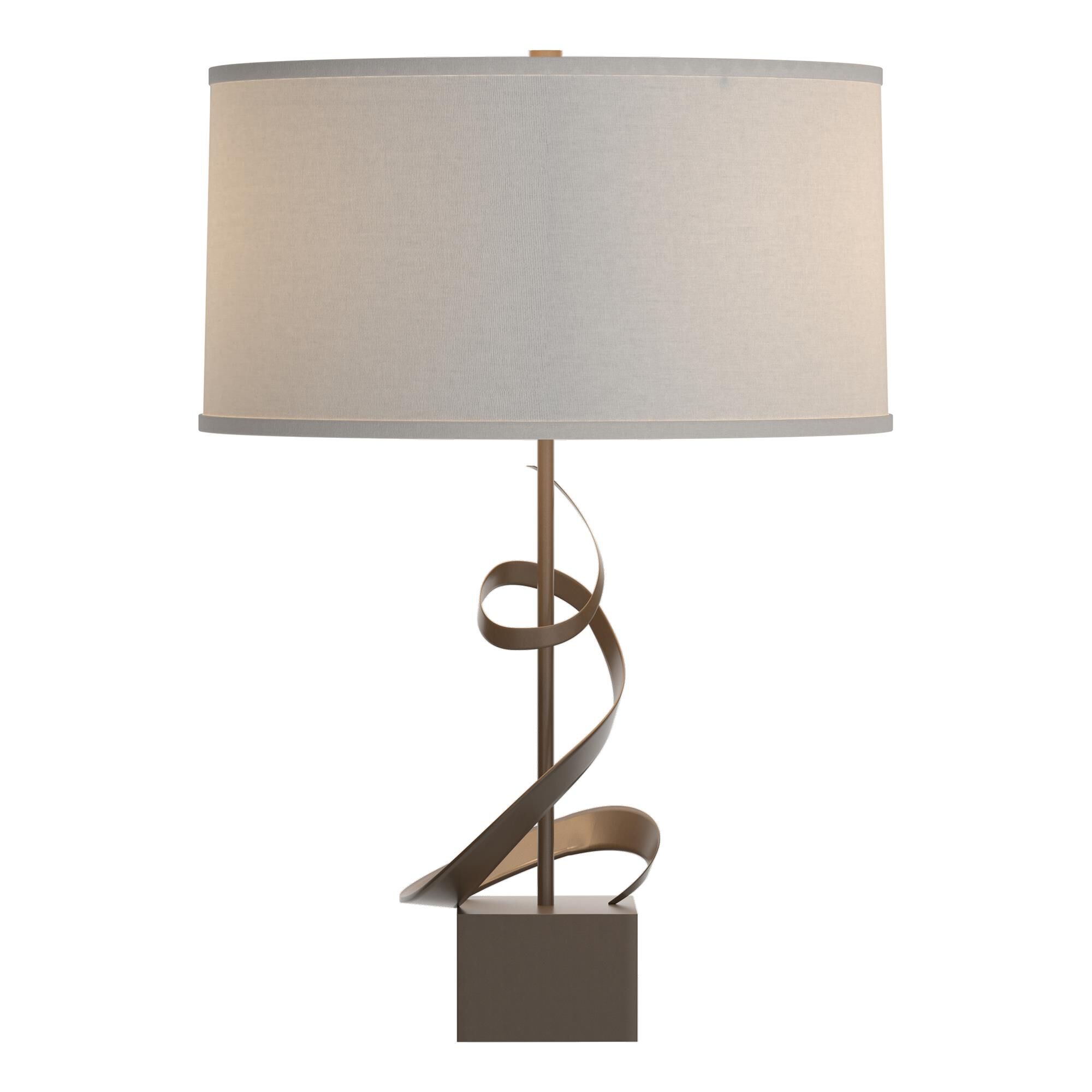 Shown in Bronze finish and Flax shade