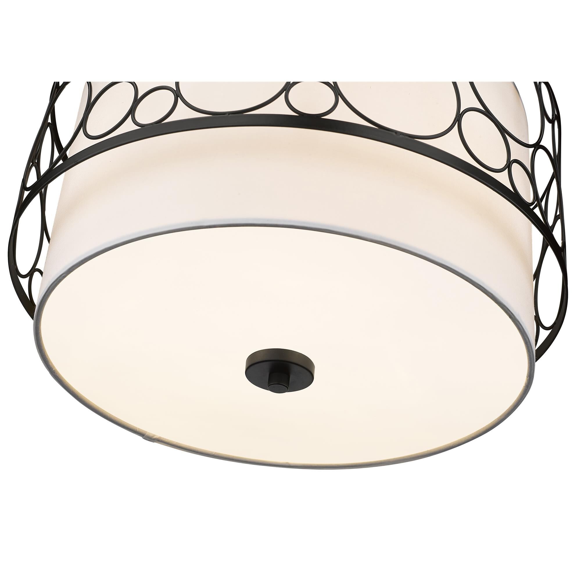 Shown in Matte Black finish and White glass and White shade