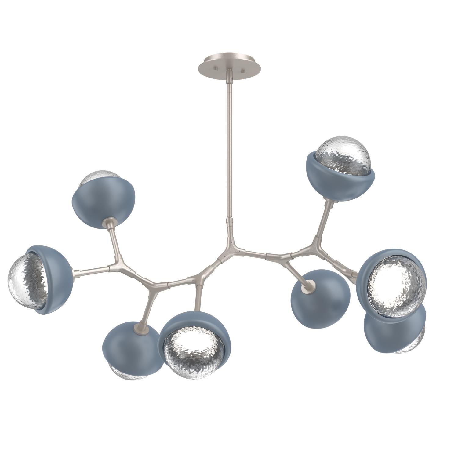 Levi Wilson Cabochon 38 Inch Linear Suspension Light by Hammerton Studio