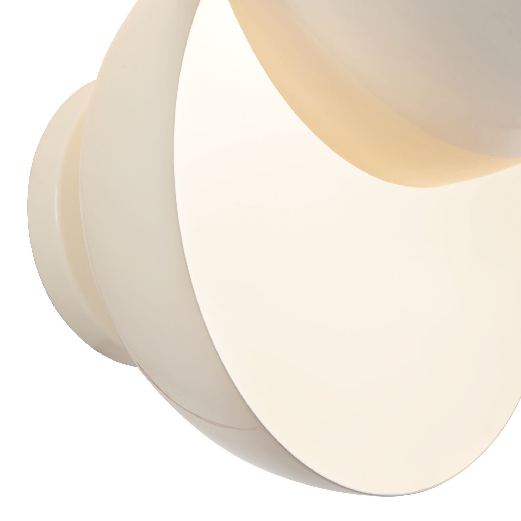 Shown in Pearl White finish and Steel shade