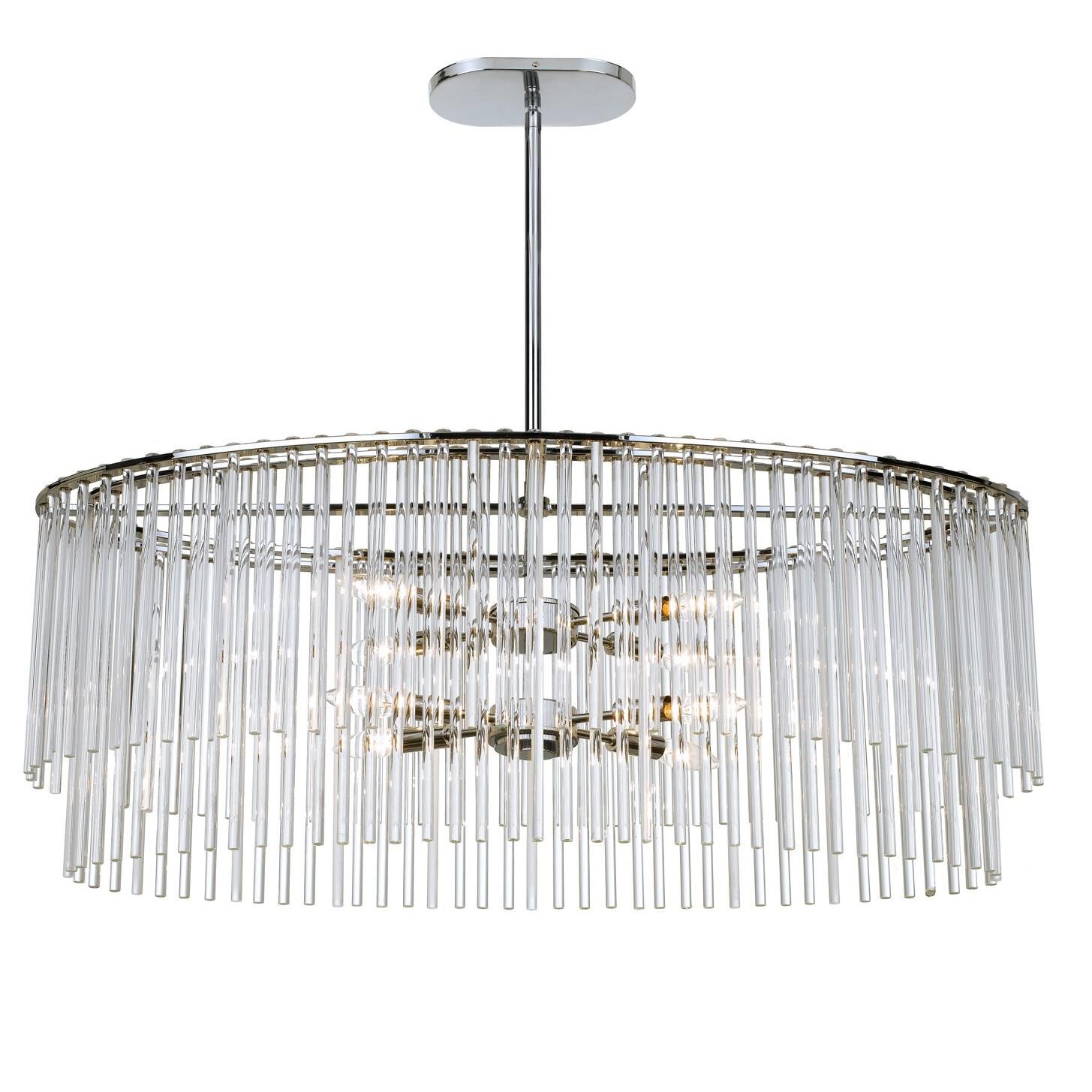 Bleecker 36 Inch 8 Light Chandelier by Crystorama