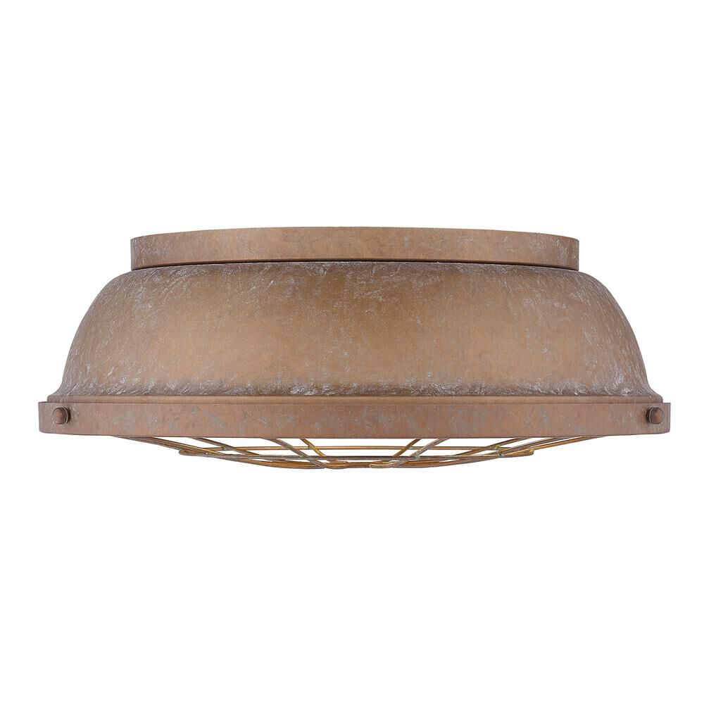 Bartlett 16 Inch 3 Light Flush Mount by Golden Lighting