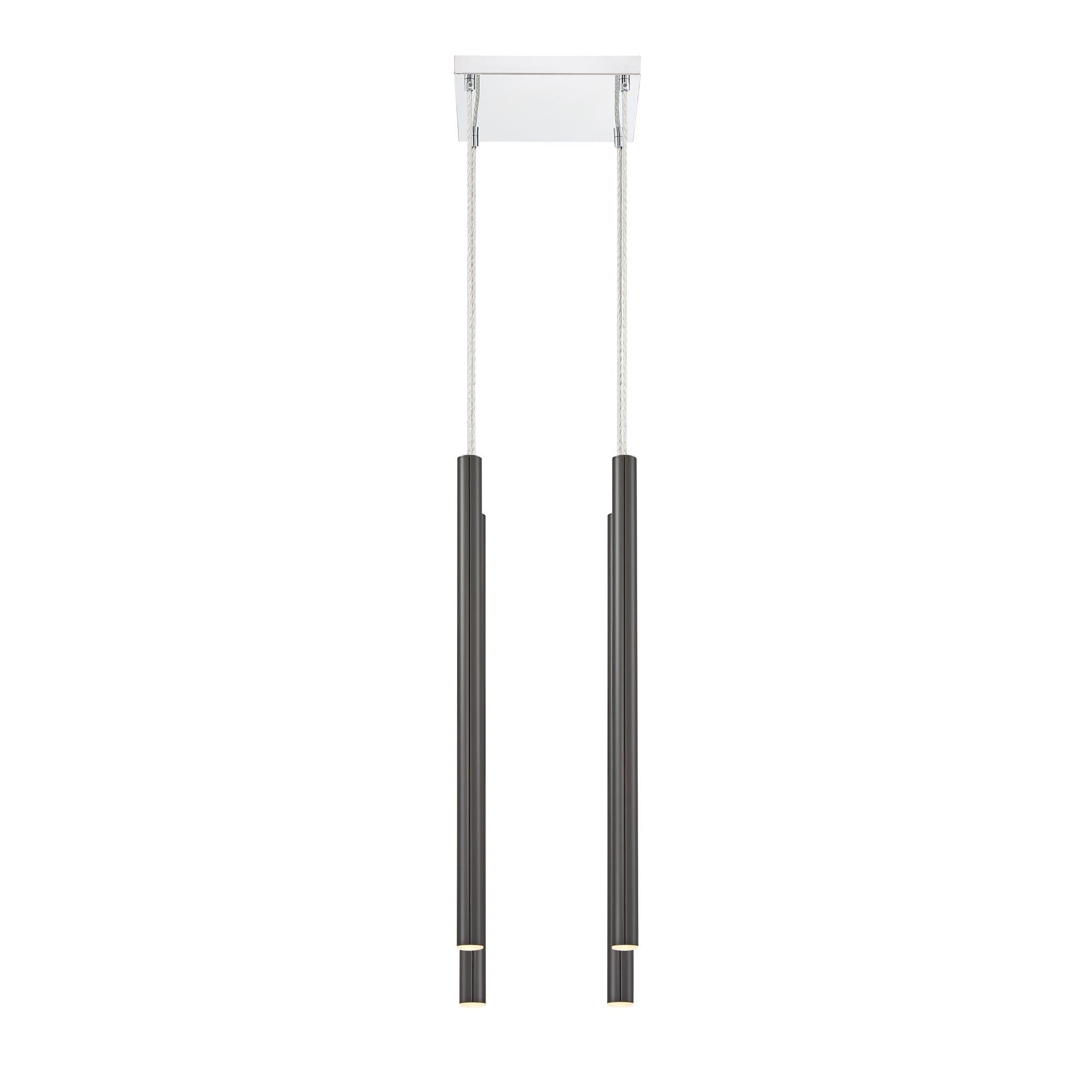 Shown in Chrome finish and Steel glass and Steel shade