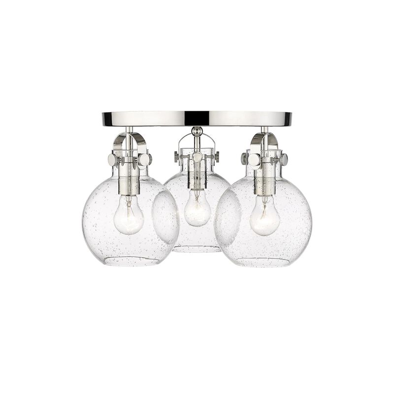 Bruno Marashlian Newton Sphere 19 Inch 3 Light Flush Mount by Innovations Lighting