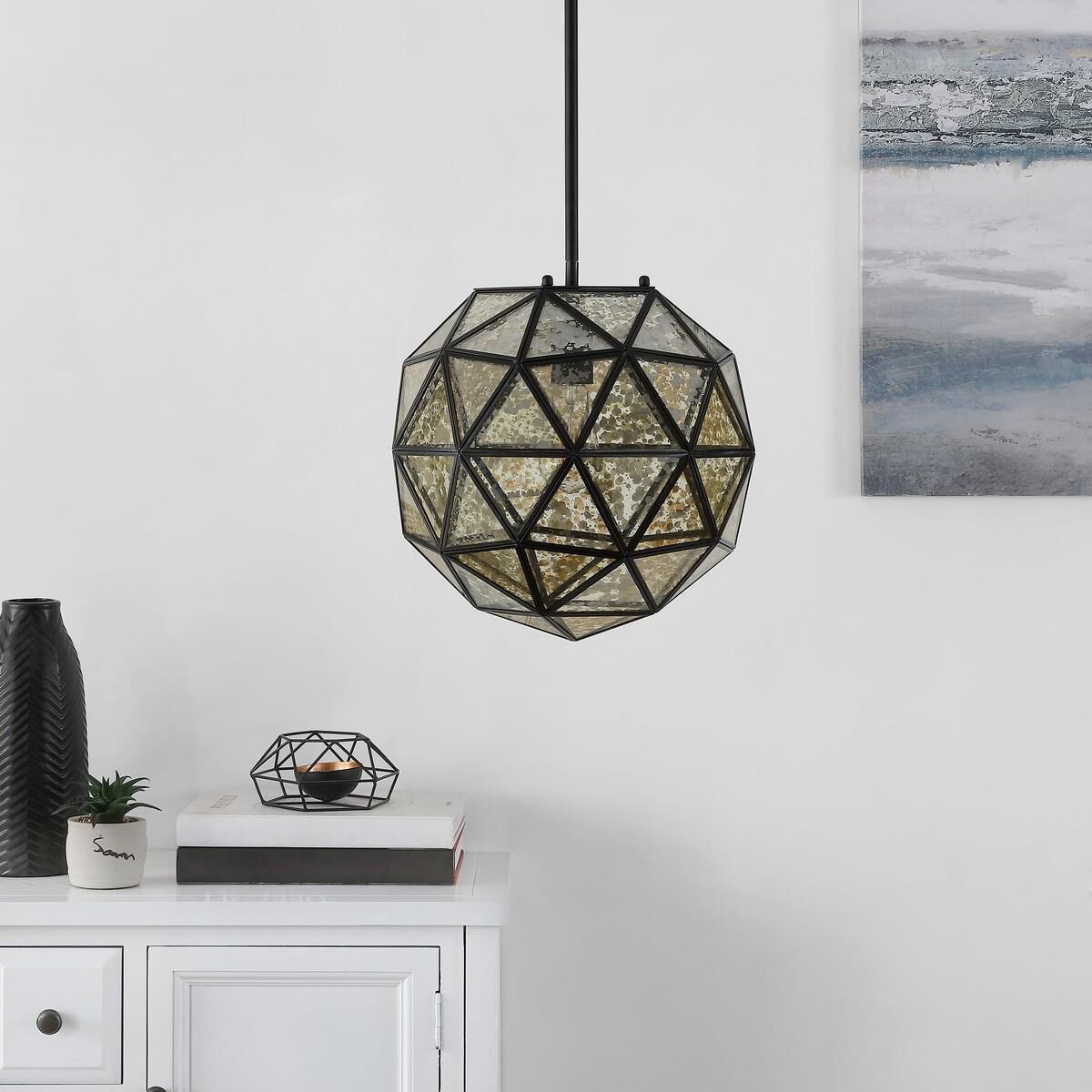 Safavieh Henlin 13 Inch LED Cage Pendant