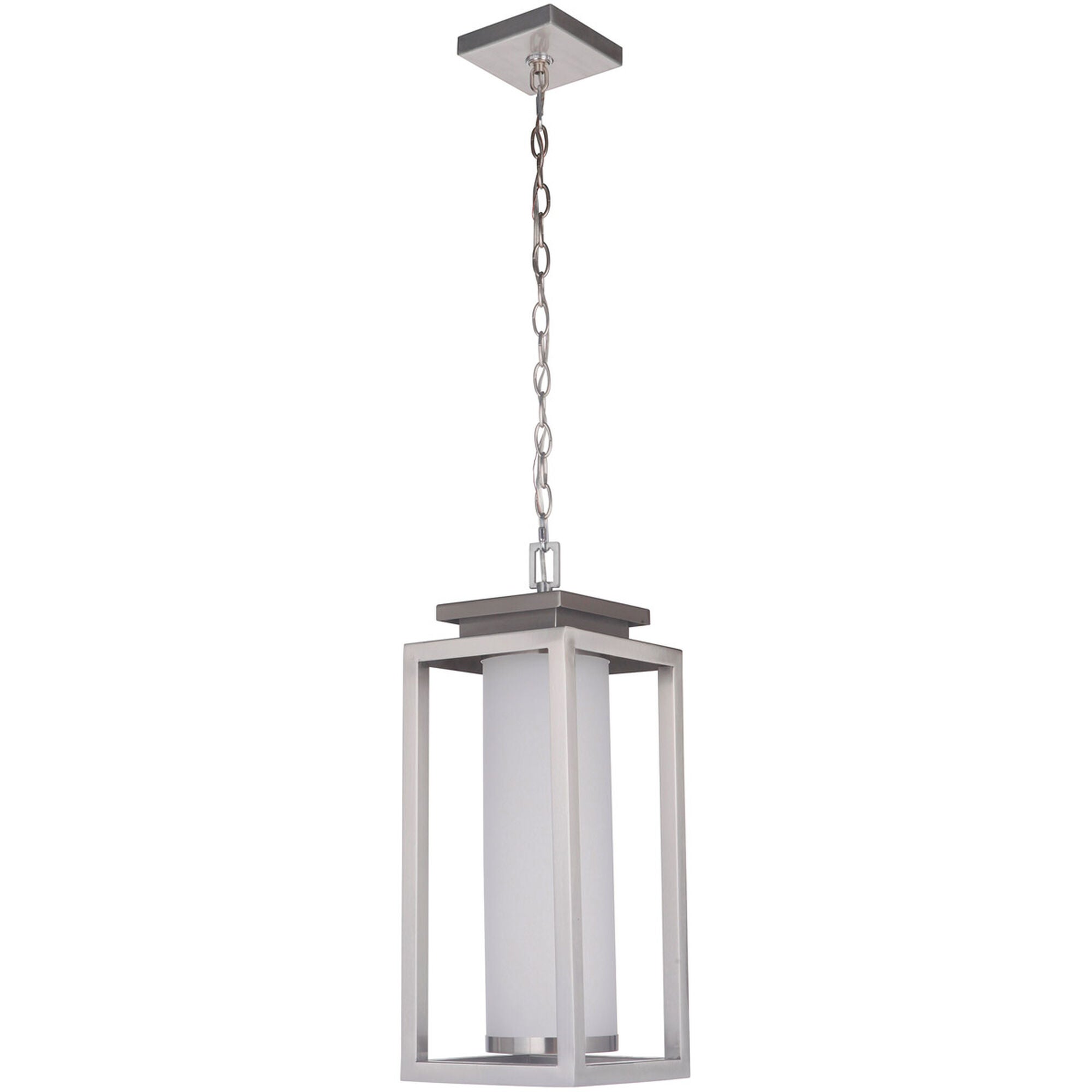 Shown in Stainless Steel finish and Yes glass and Yes shade and Cylinder accent