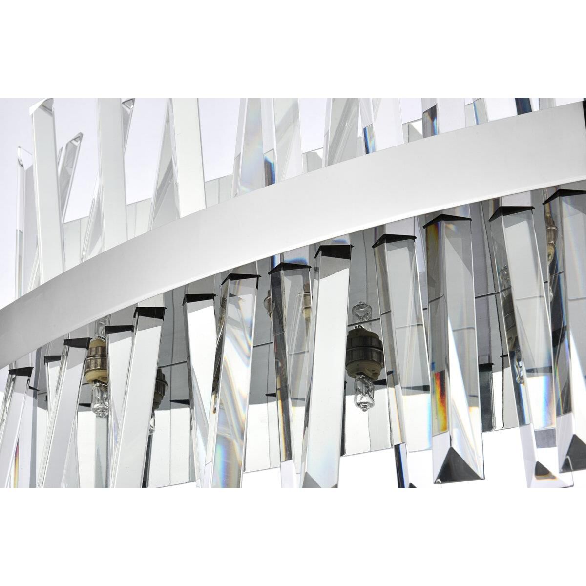 Shown in Chrome finish and Royal Cut crystal