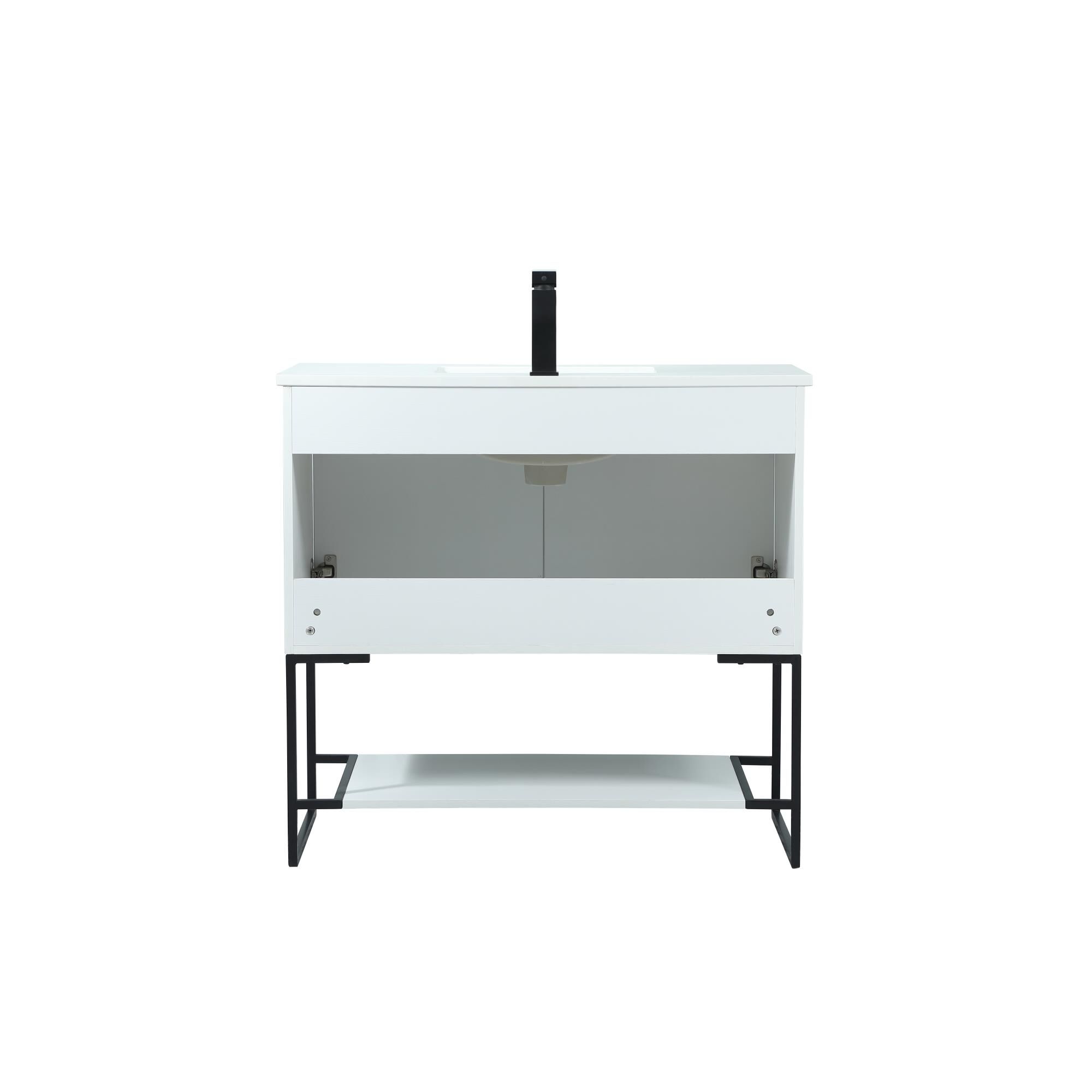 Shown in White finish