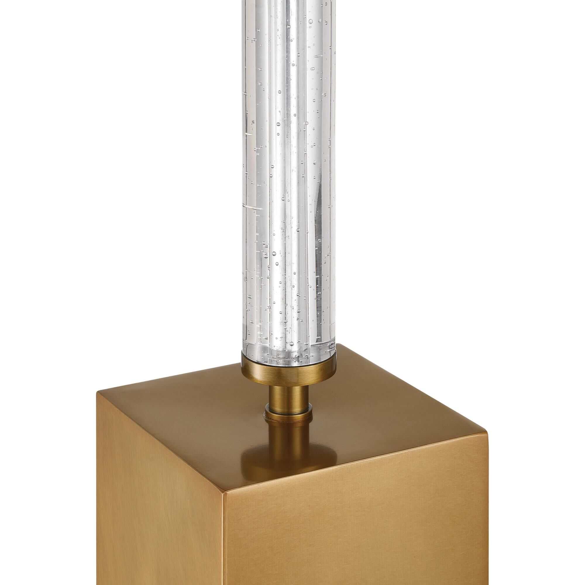 Shown in Clear and Antique Brass finish