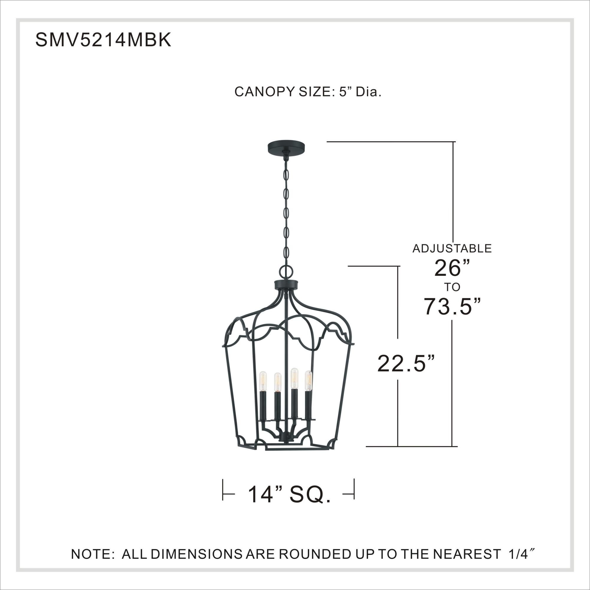 14 Inch Cage Pendant by Quoizel