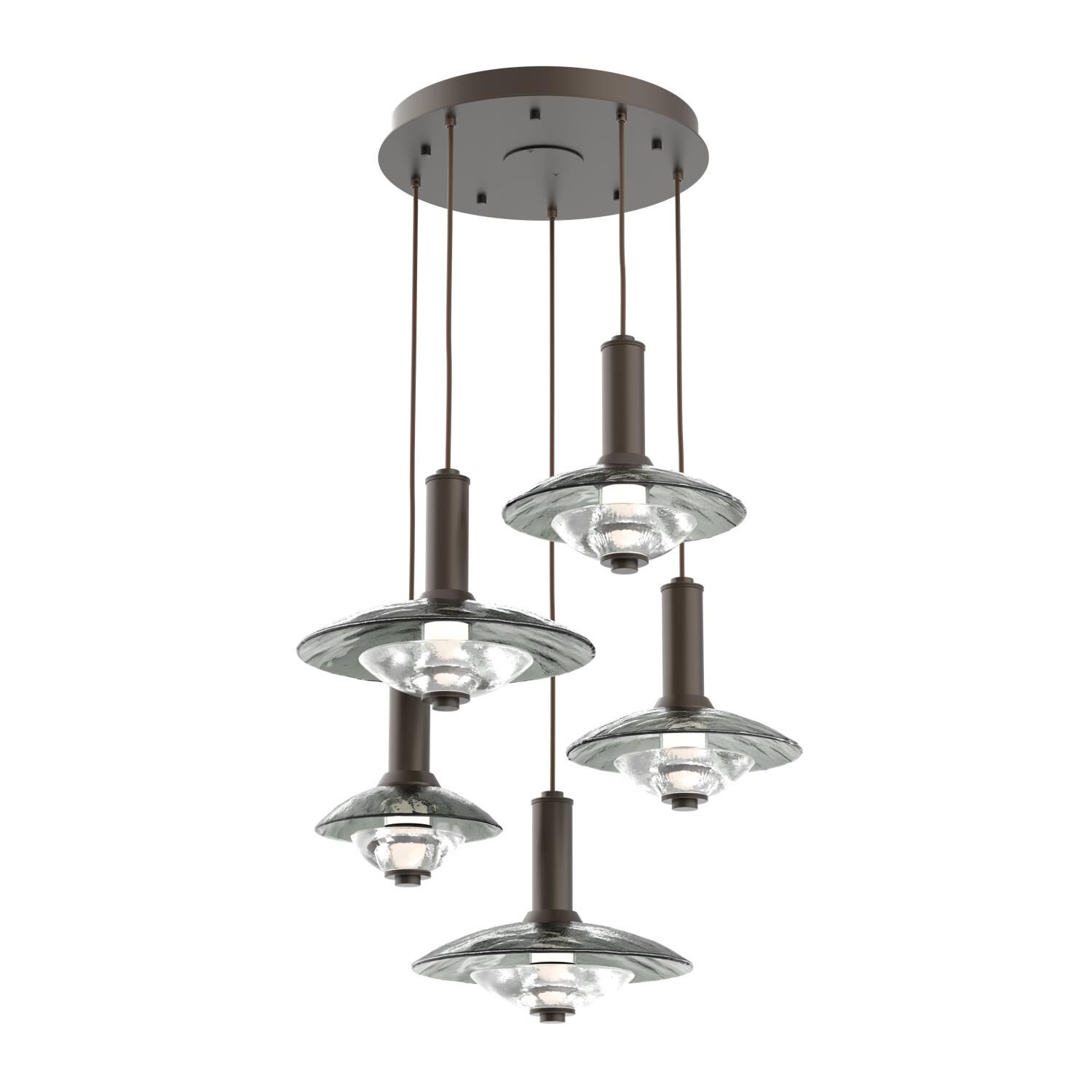 Levi Wilson Cirrus 30 Inch Multi Light Pendant by Hammerton Studio