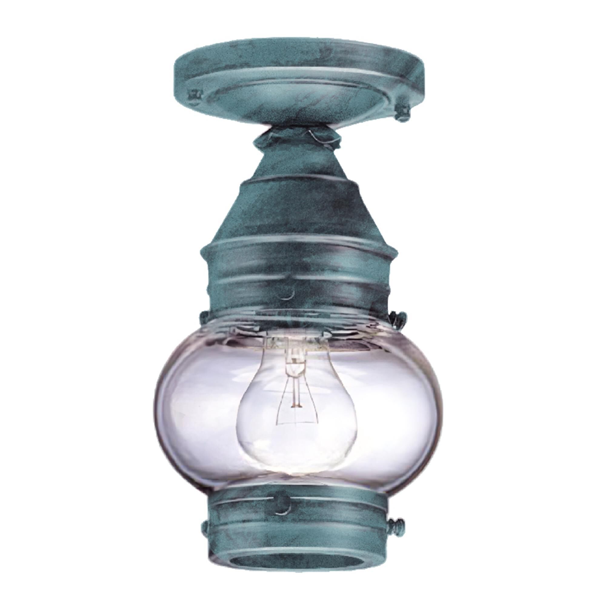 Onion 6 Inch Outdoor Flush Mount,