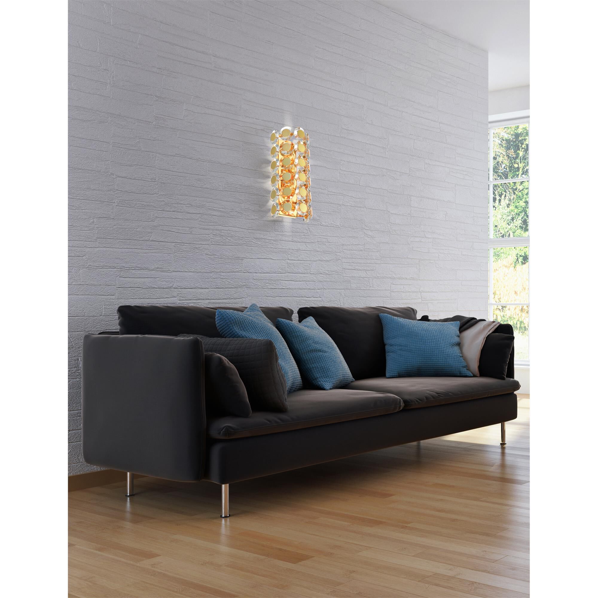 Perrene Medium 2 Light Wall Sconce,