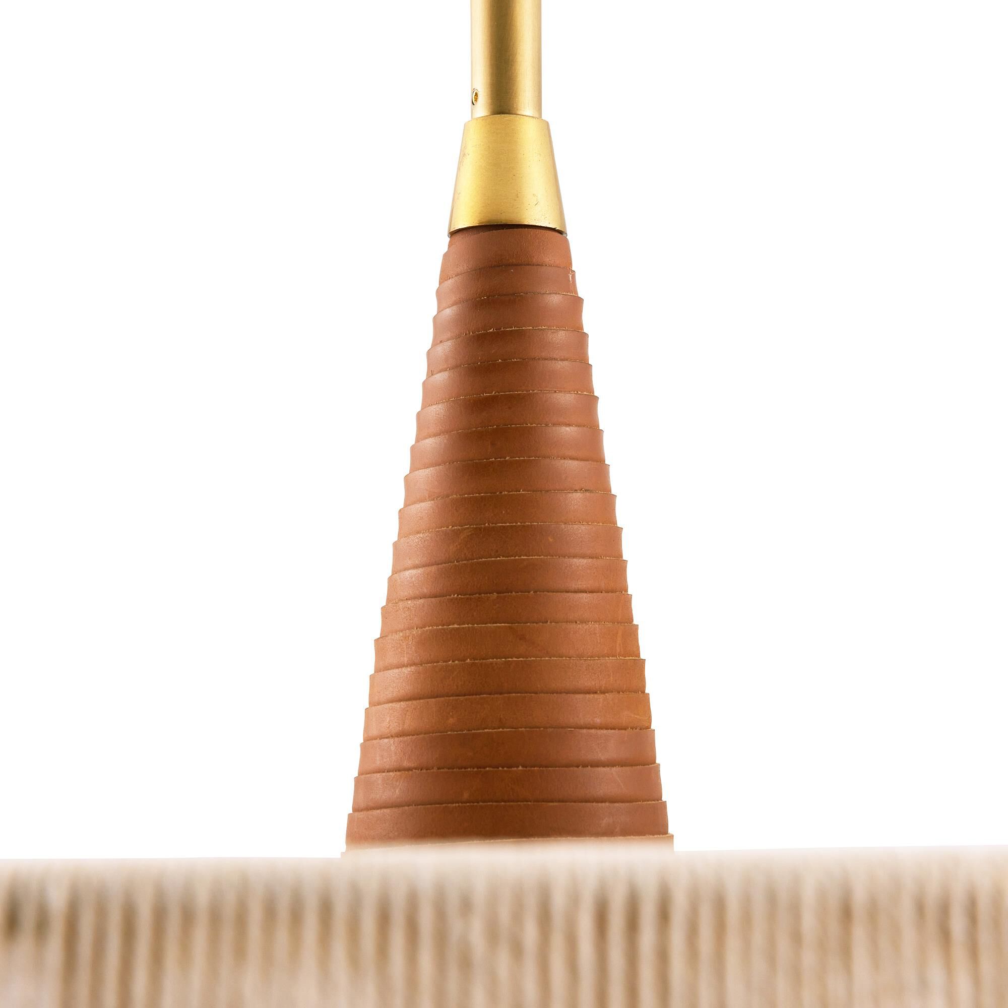 Shown in Natural finish and Linen shade