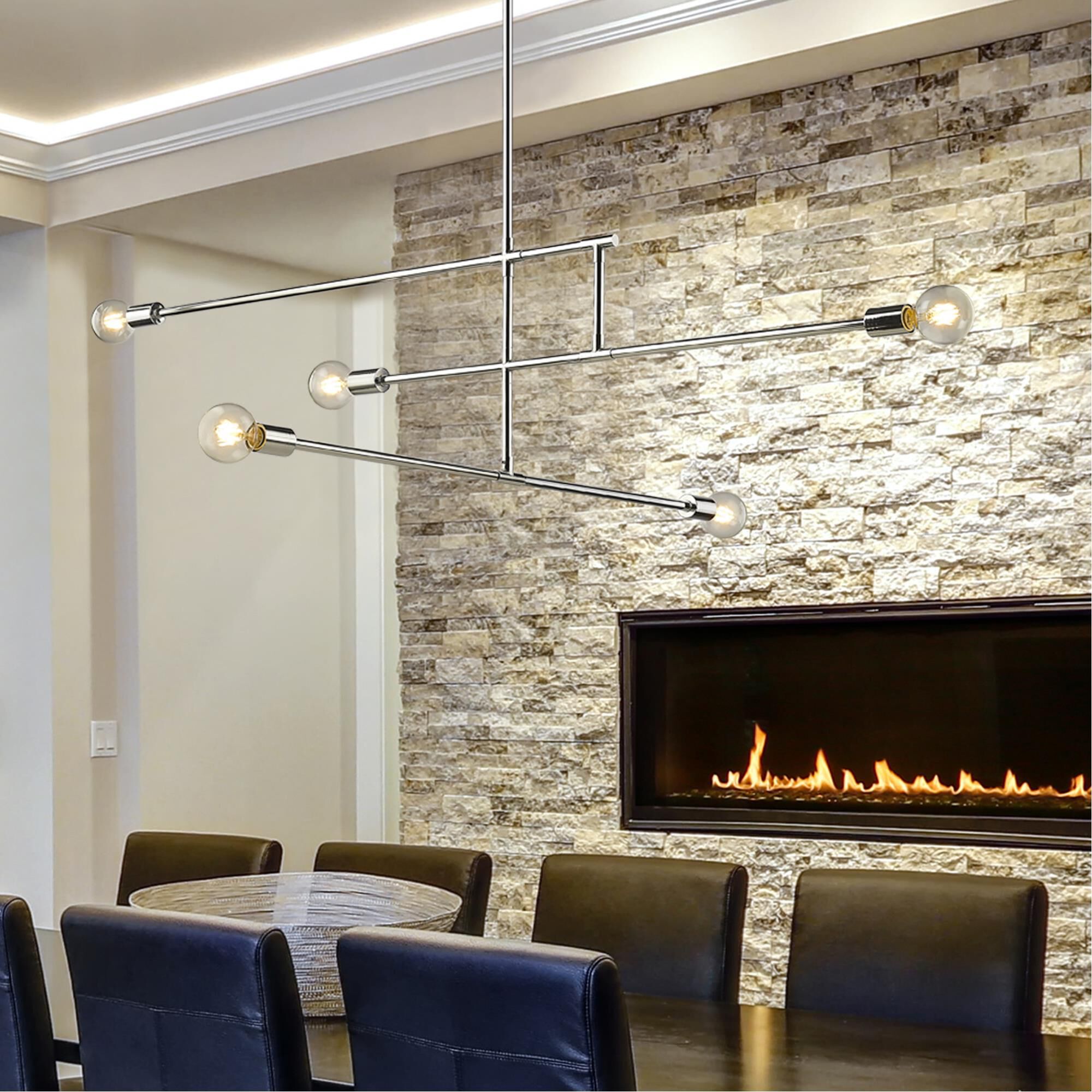 Modernist 60 Inch 5 Light Linear Suspension Light by Z-Lite