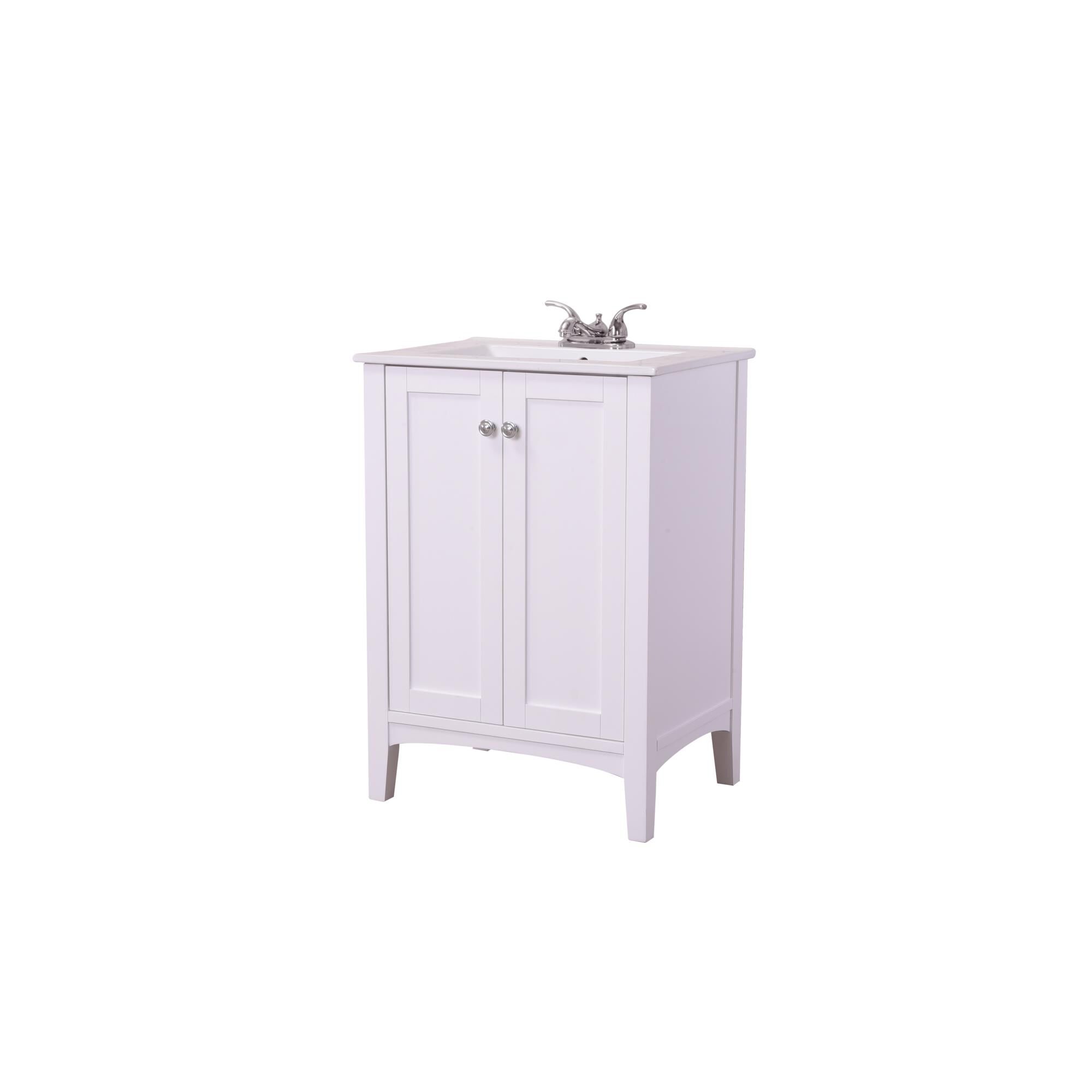 Shown in White finish