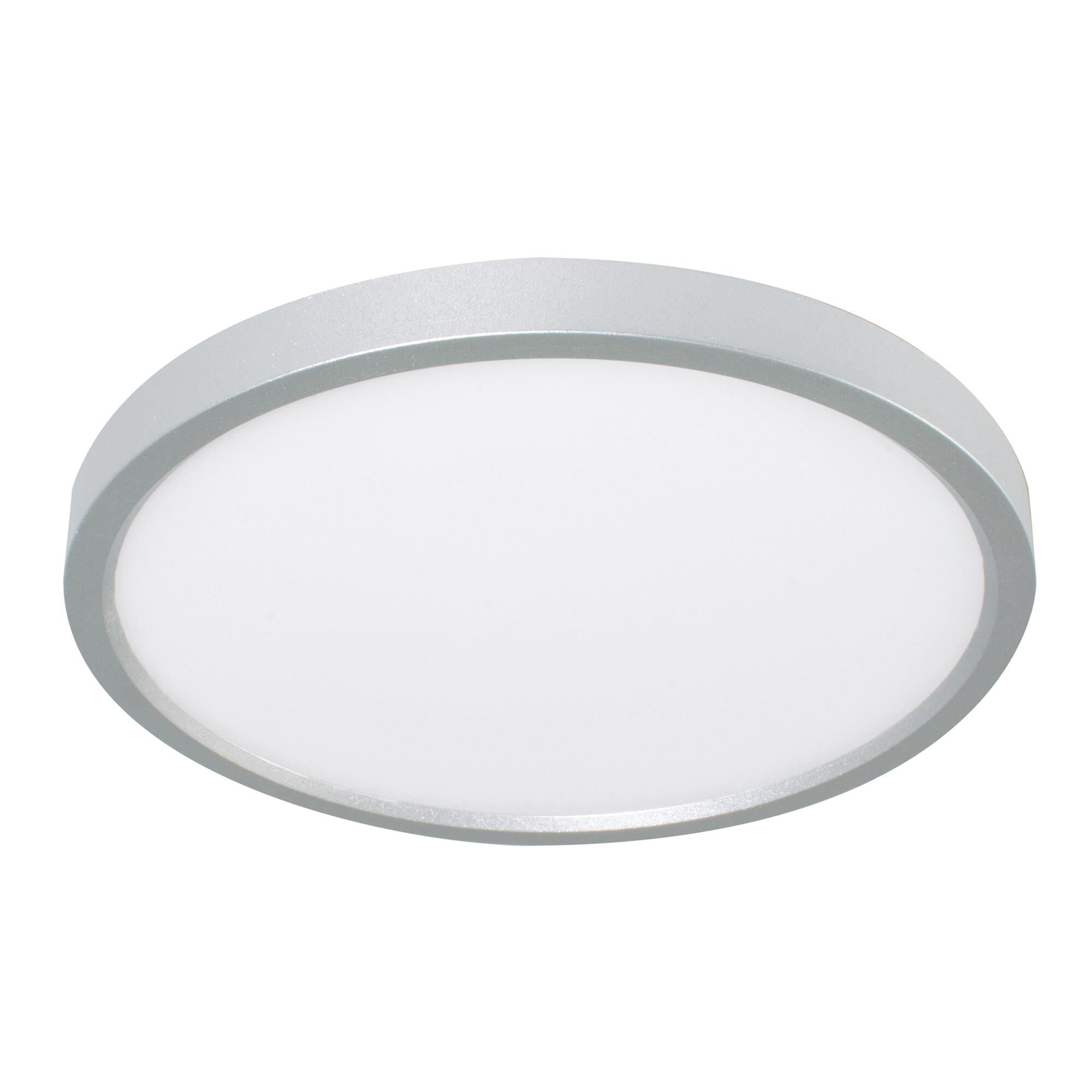 Shown in Satin Nickel finish and White Acrylic glass