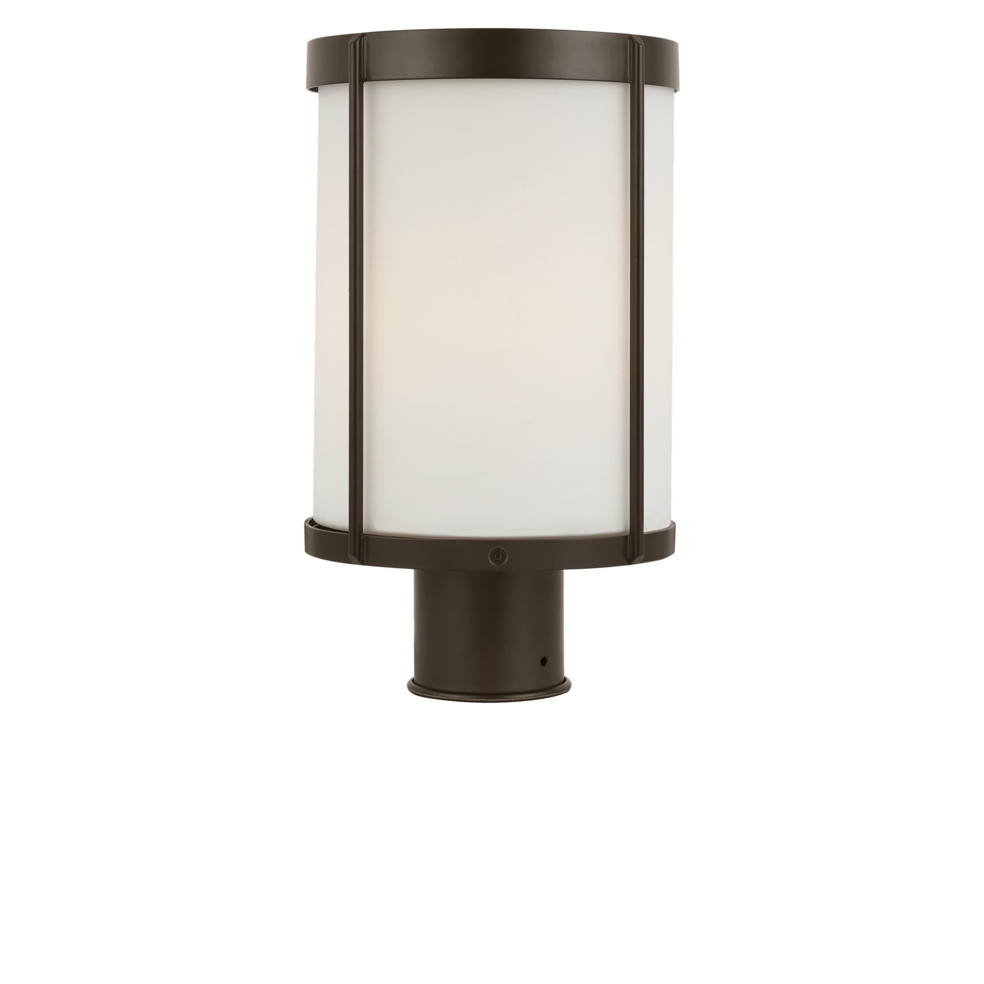Shown in Antique Bronze finish and Etched White glass