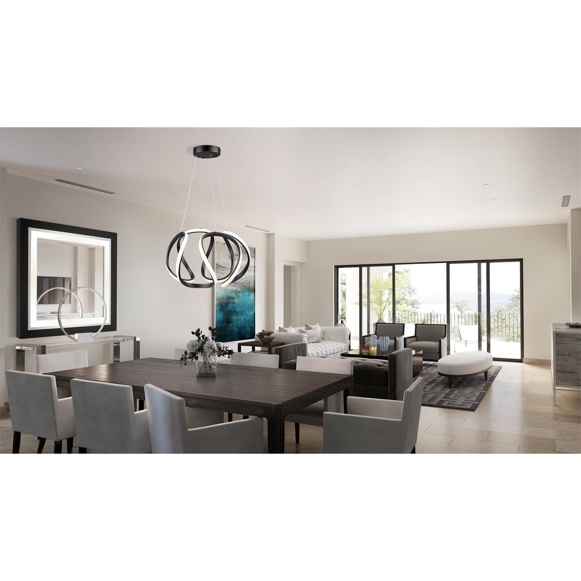 Mira 17 Inch LED Large Pendant,