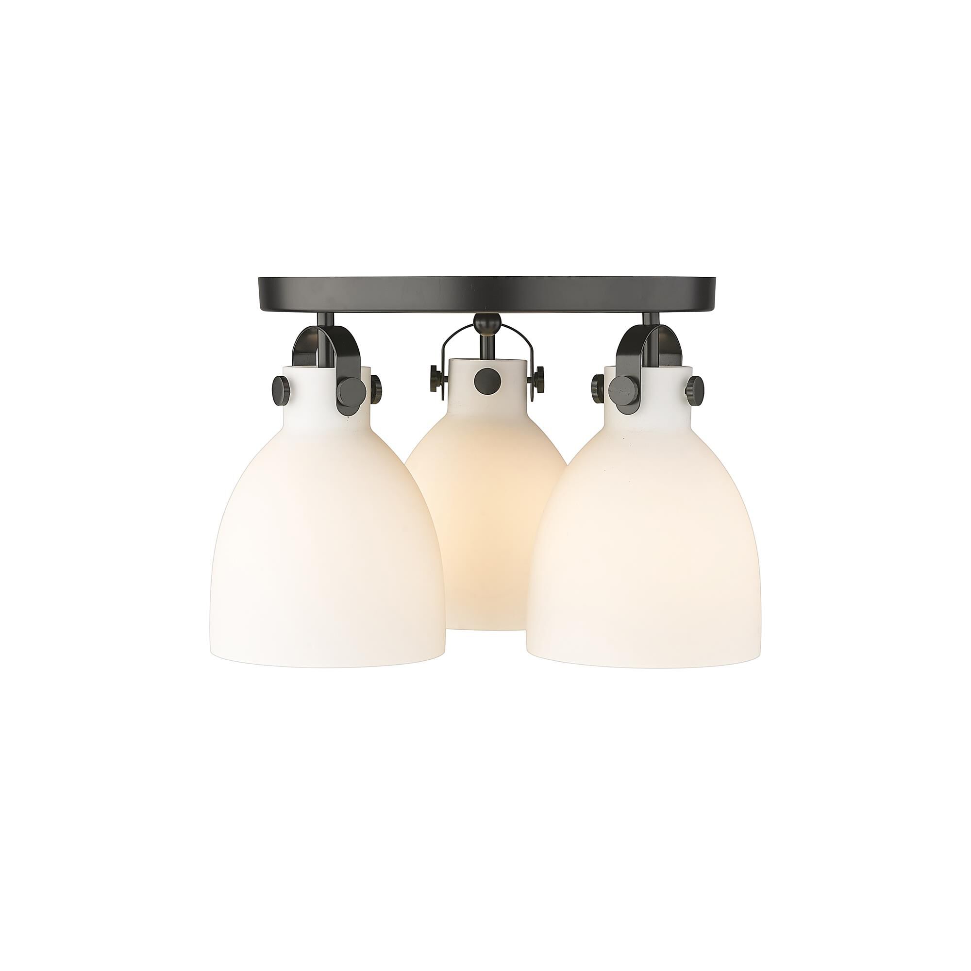 Shown in Matte Black finish and Matte White glass