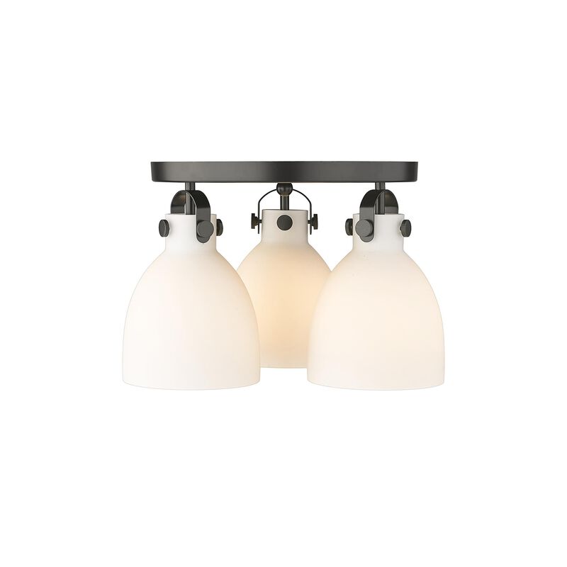 Bruno Marashlian Newton Bell 19 Inch 3 Light Flush Mount by Innovations Lighting