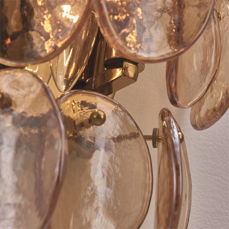 Uroko Small 2 Light Wall Sconce by Kalco