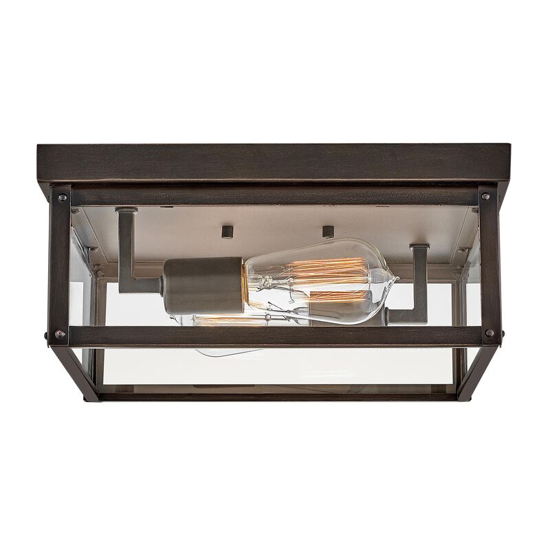 Beckham 12 Inch 2 Light Outdoor Flush Mount by Hinkley