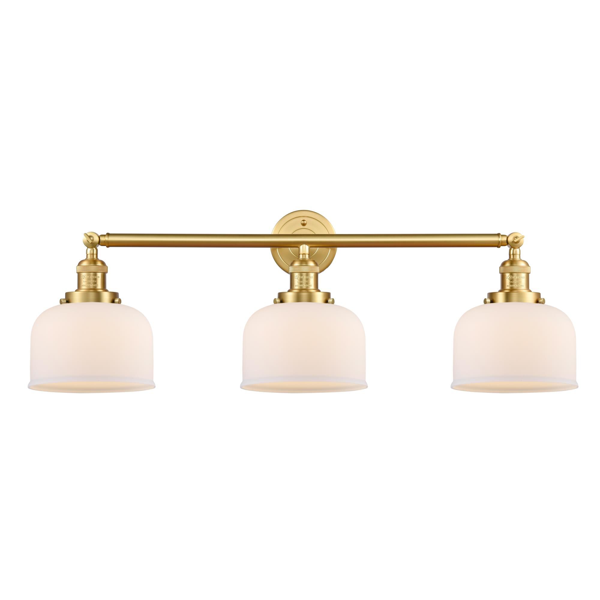 Bruno Marashlian Large Bell 32 Inch 3 Light Bath Vanity Light by Innovations Lighting
