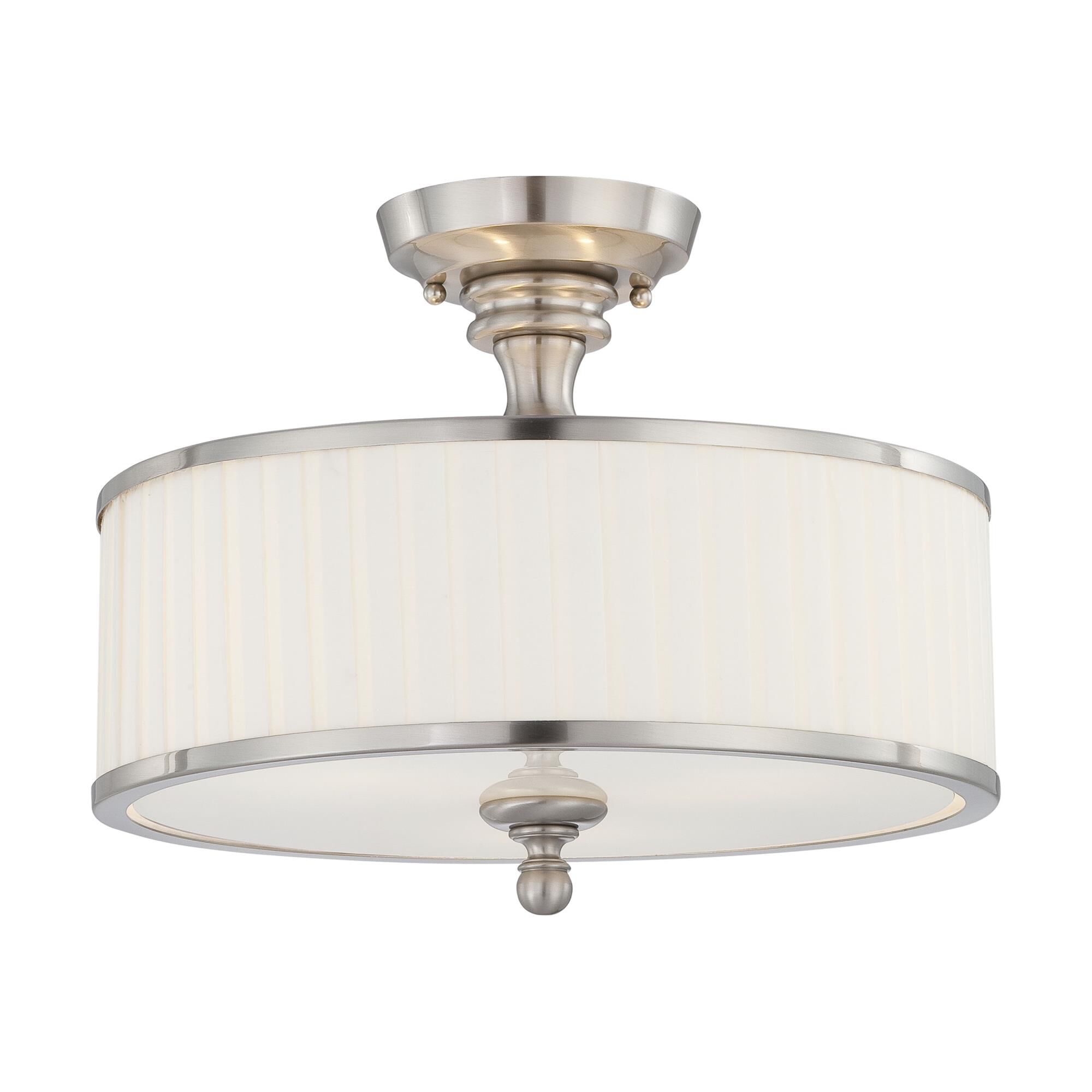 Candice 15 Inch 3 Light Semi Flush Mount by Nuvo Lighting