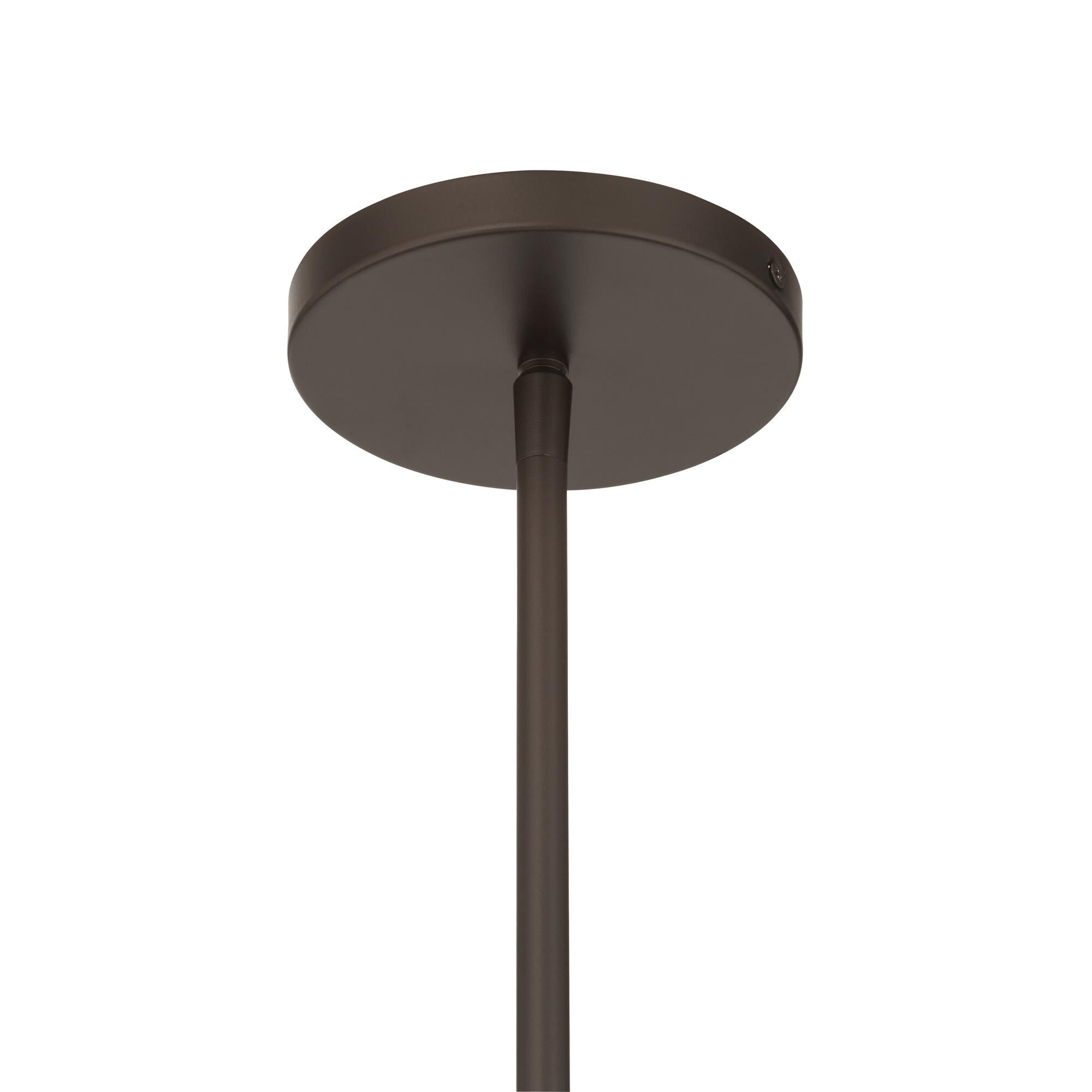 Shown in Dark Bronze finish and White shade
