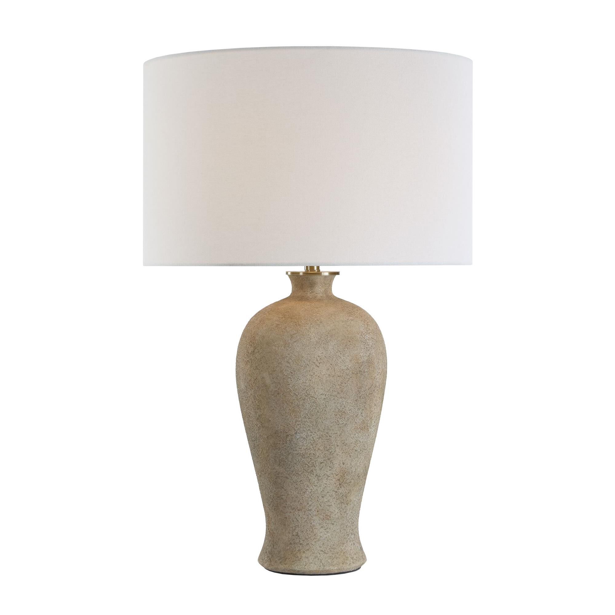 Shown in Brown finish and Round Drum Hardback shade