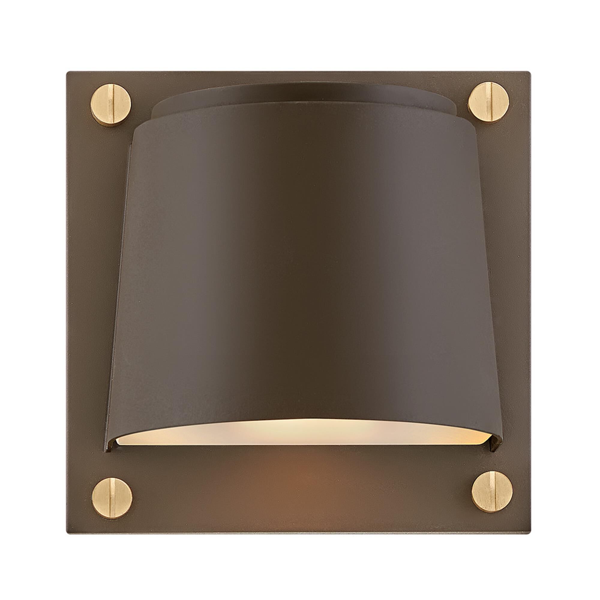 Shown in Architectural Bronze with Brass Accents finish and Etched Lens glass