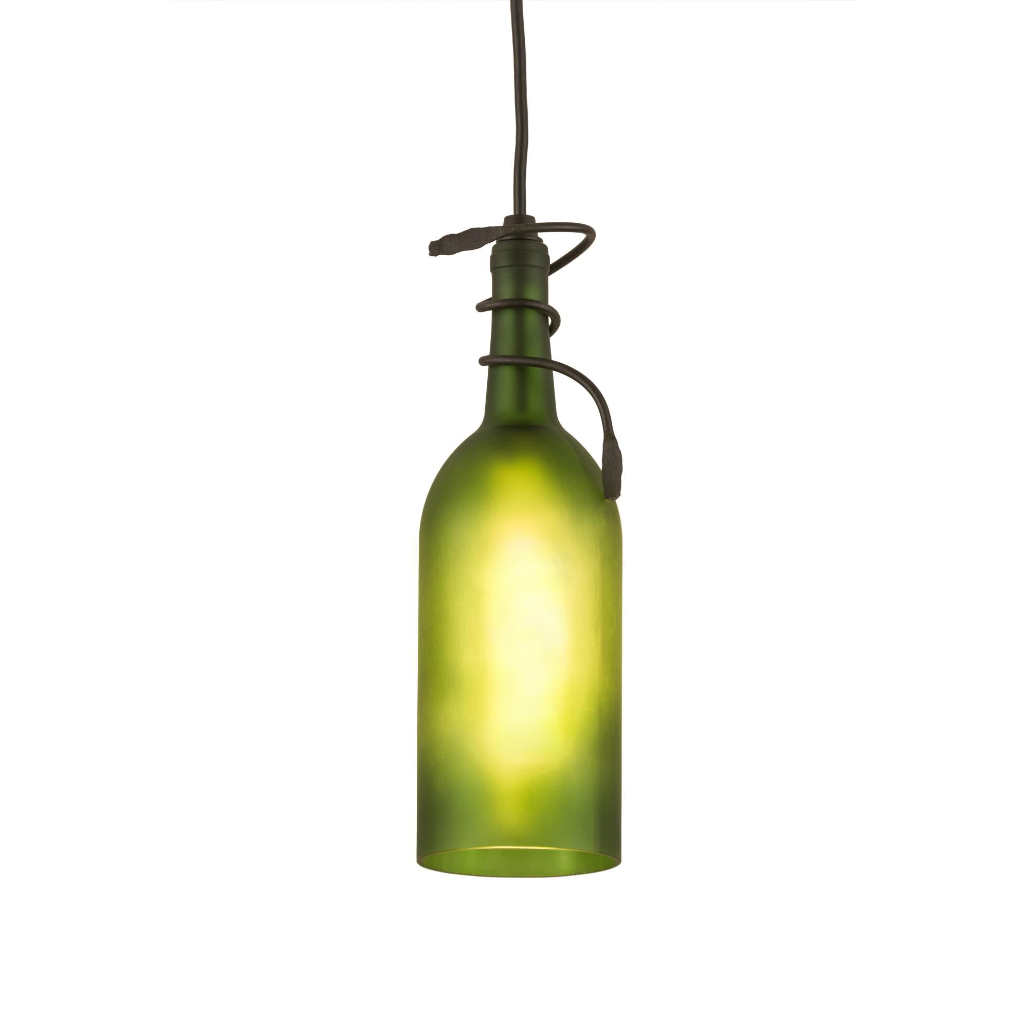 Tuscan Vineyard Frosted Green 5 Inch Mini Pendant by Meyda Lighting