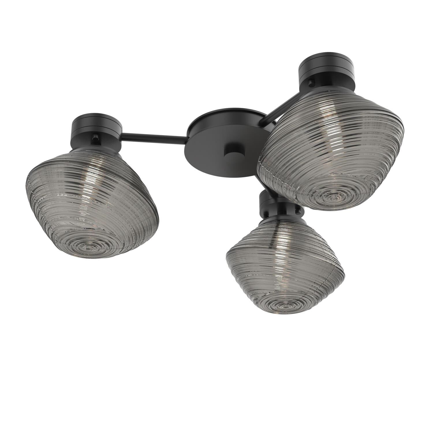 Shown in Matte Black finish and Smoke glass