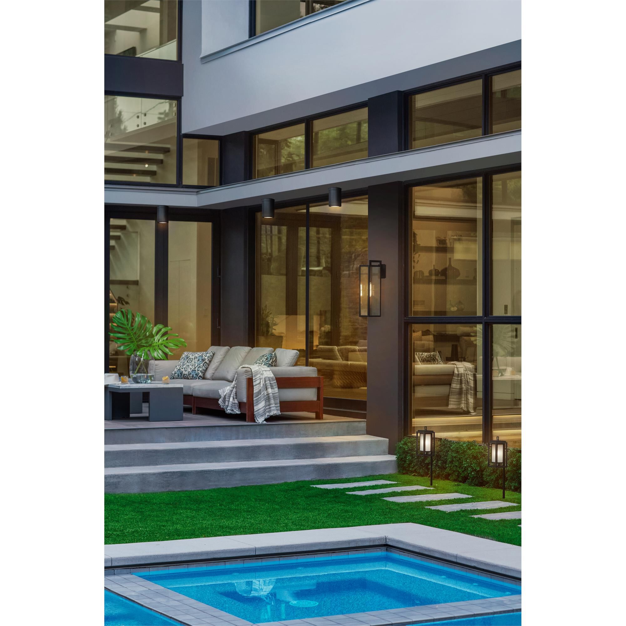 Max 25 Inch Outdoor Wall Light,