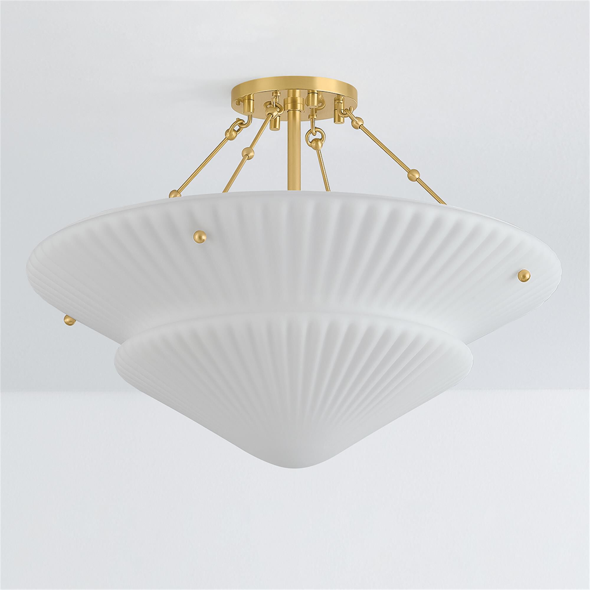 Loburn 20 Inch Semi Flush Mount,