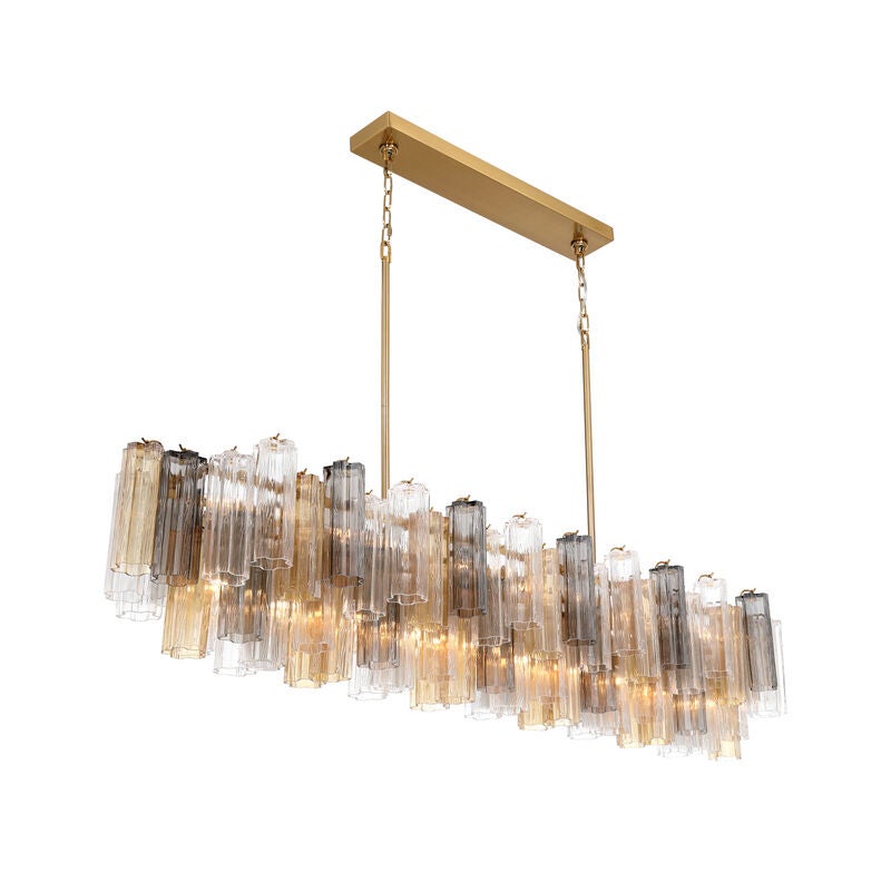 Addis Large Linear Chandelier by Crystorama