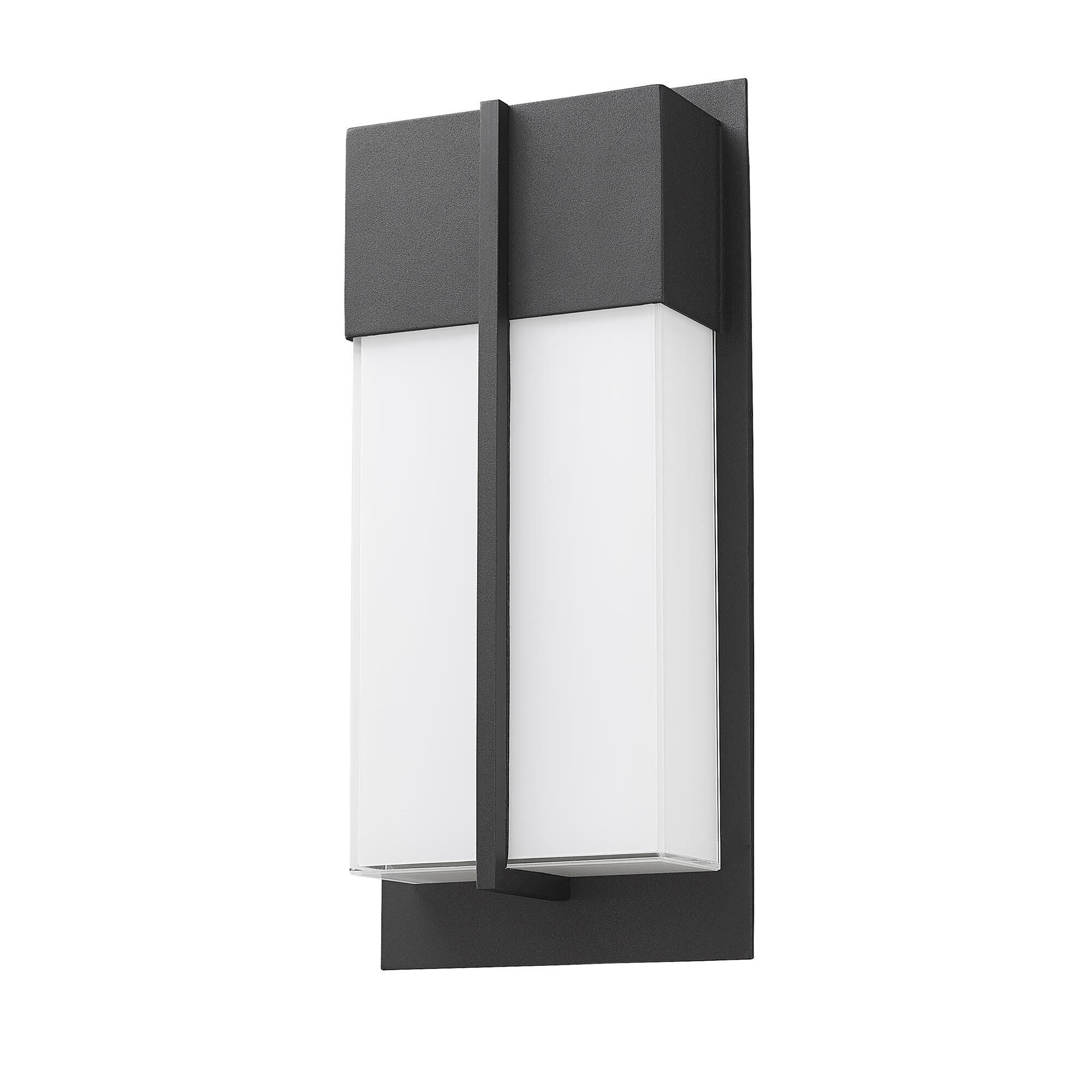 Shown in Black finish and Gloss Opal glass and Gloss Opal shade