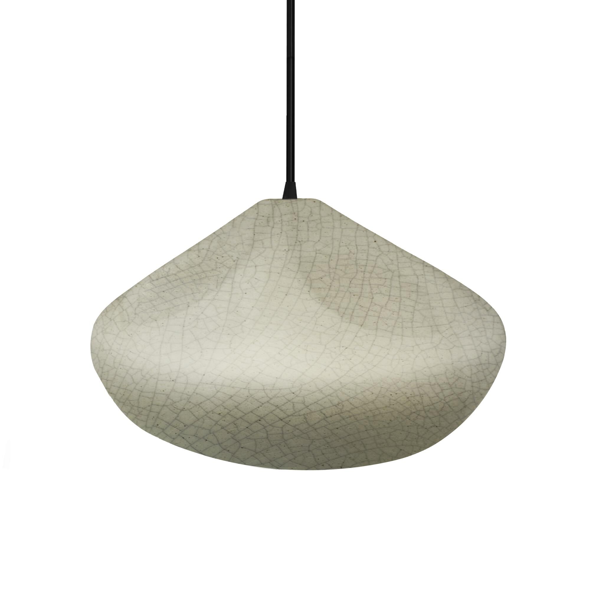 Shown in Matte Black finish and Celadon Green Crackle shade