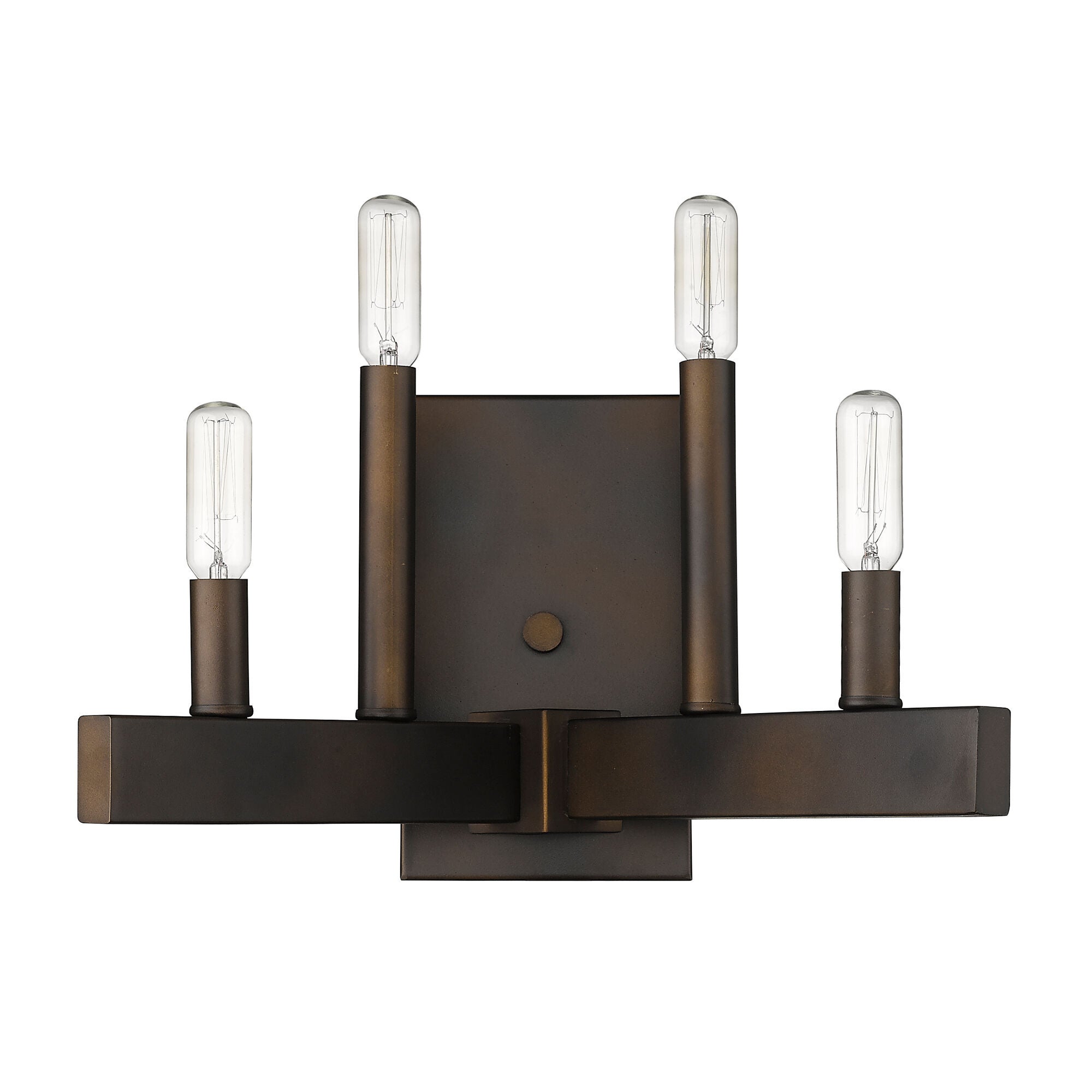 Shown in Oil-Rubbed Bronze finish and -- glass and -- shade