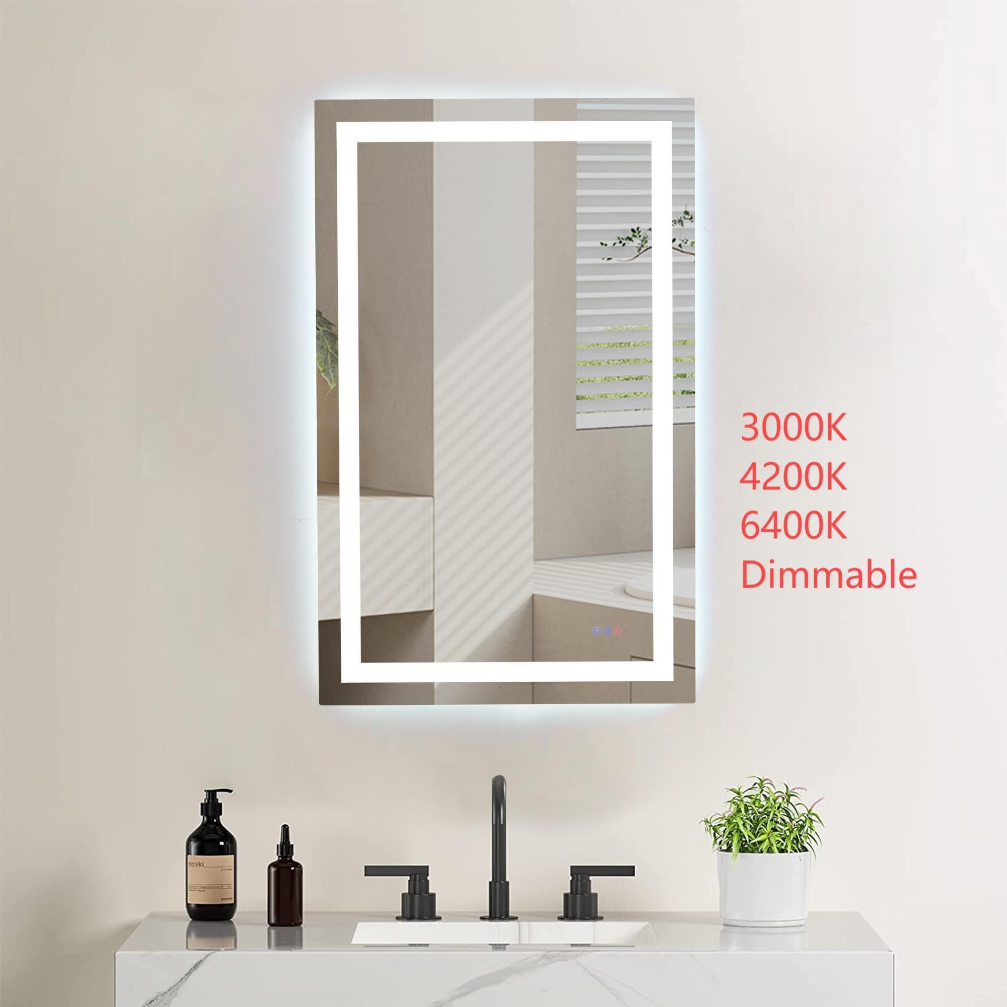 Riven 48 Inch LED Lighted Mirror by Elegant Dcor