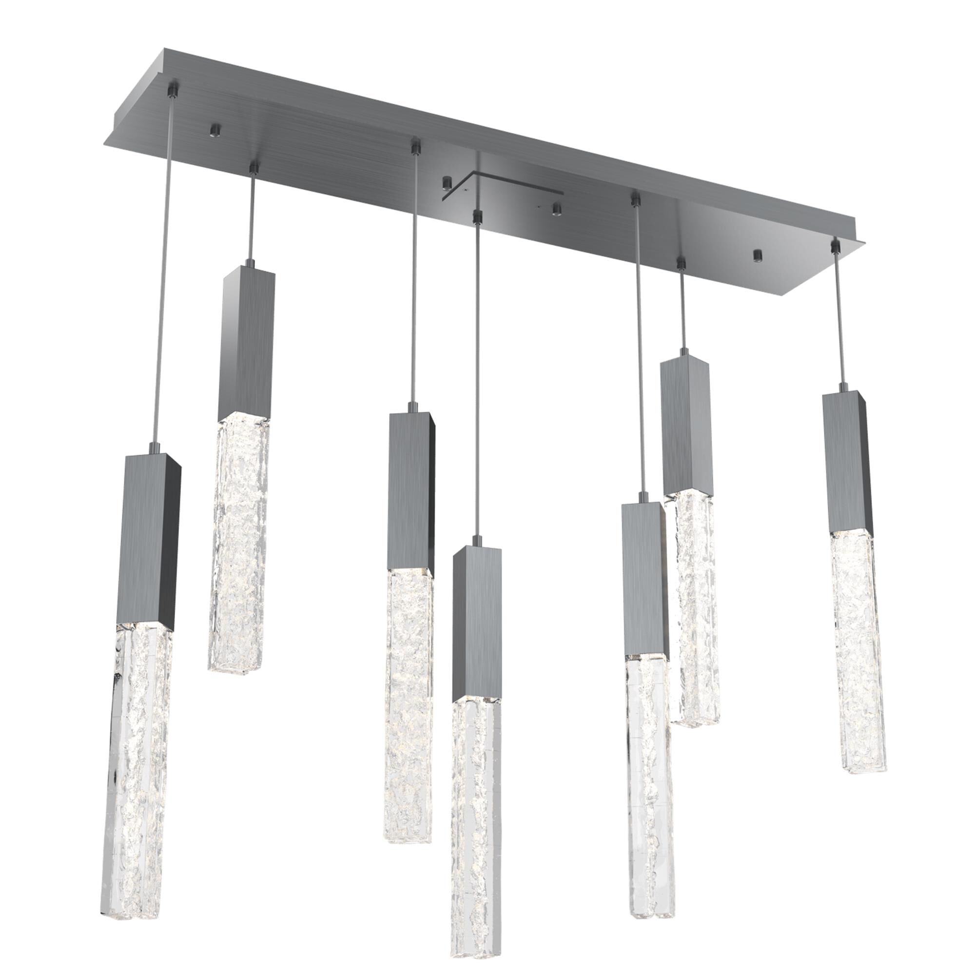 Shown in Graphite finish and Clear Cast glass