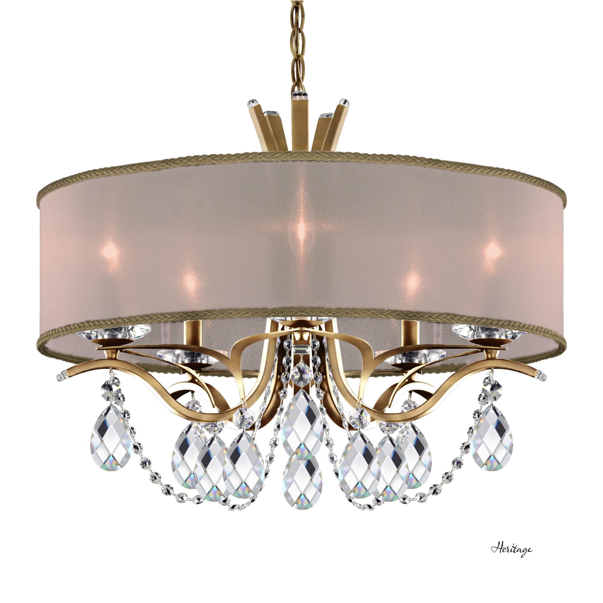 Vesca 24 Inch 5 Light Chandelier by Schonbek